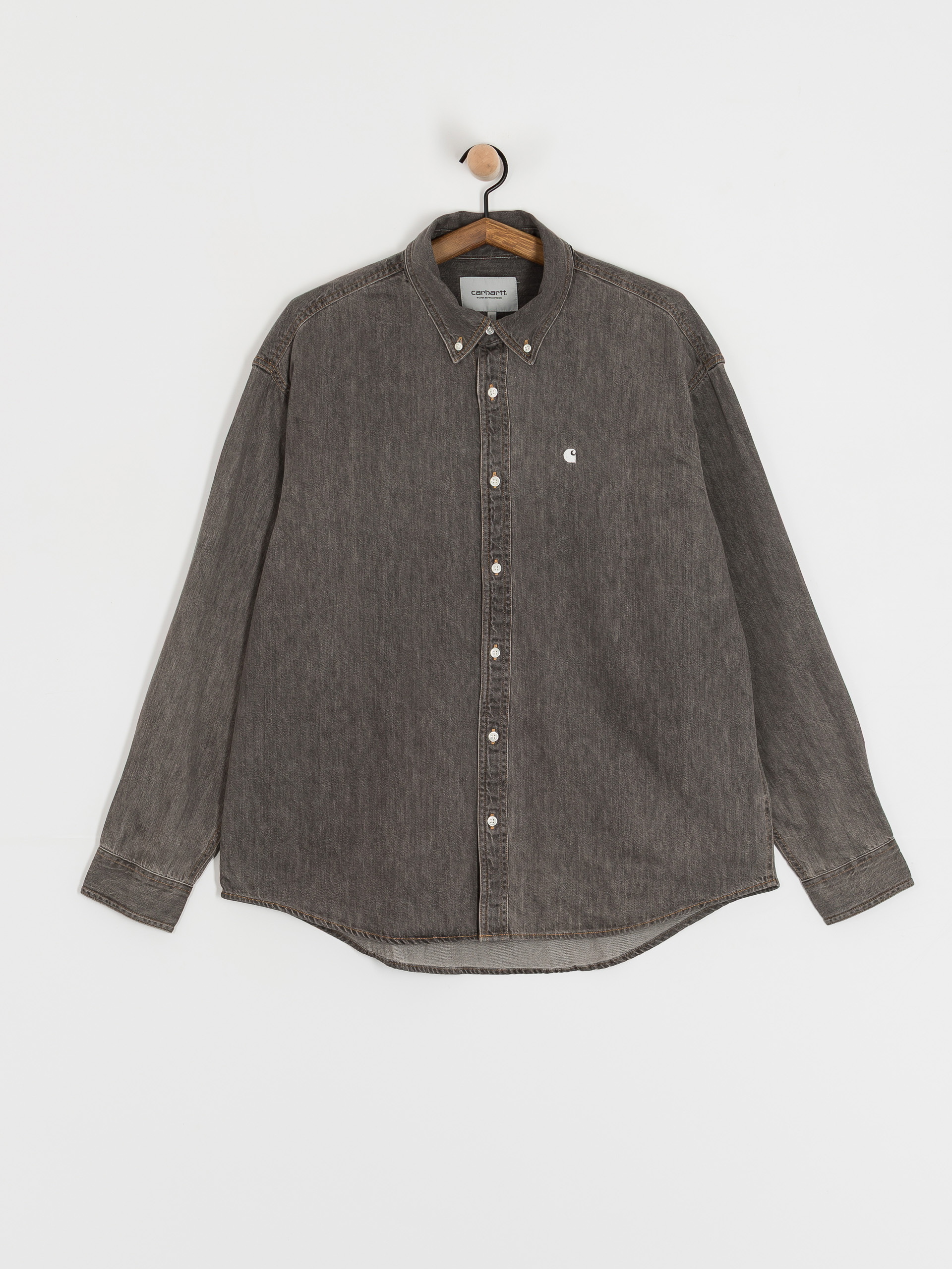 Риза Carhartt WIP Lucas (black/bleached)