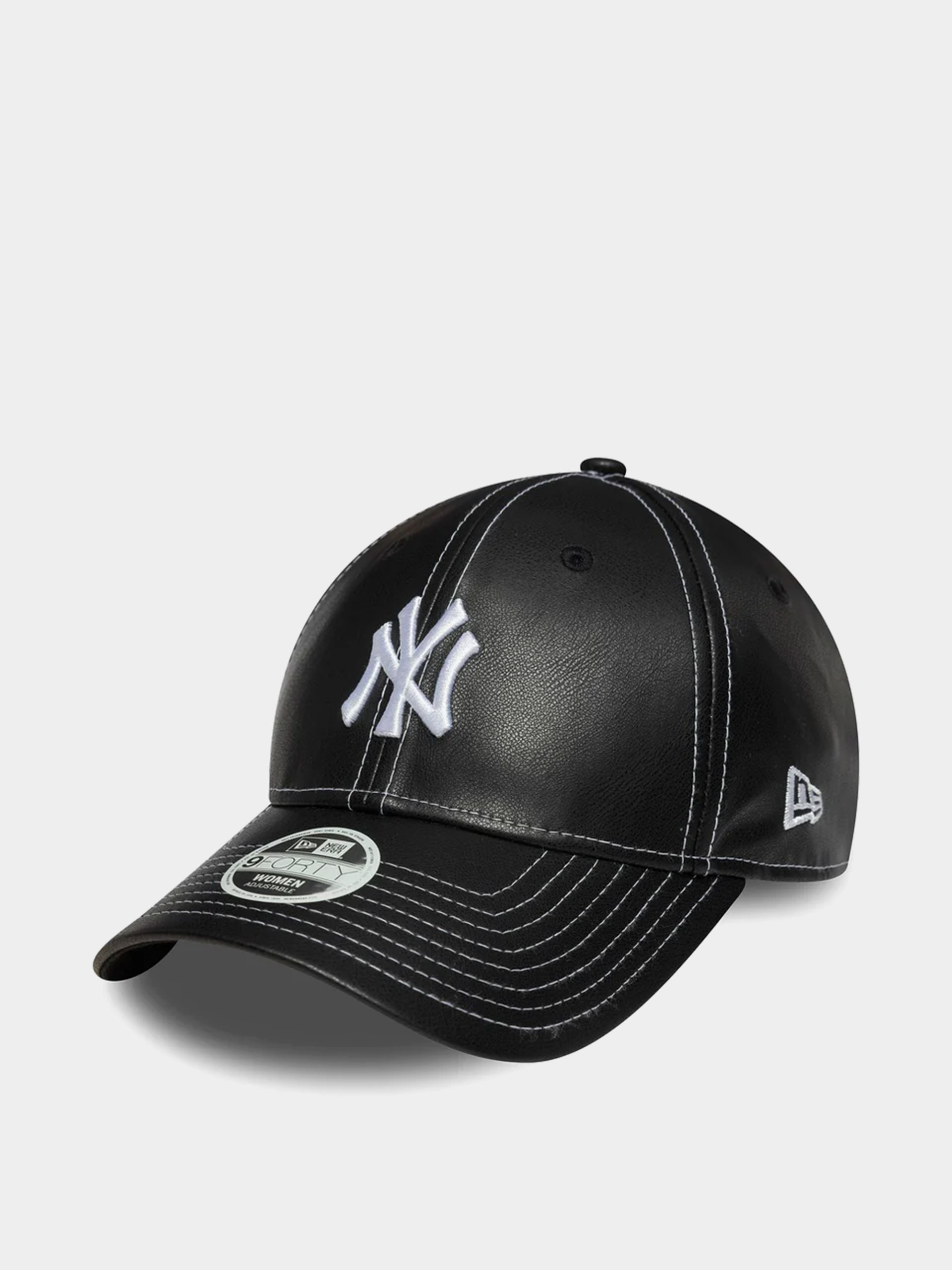 u0428u0430u043fu043au0430 u0441 u043au043eu0437u0438u0440u043au0430 New Era Topstitch Pu 9Forty New York Yankees Wmn (black)