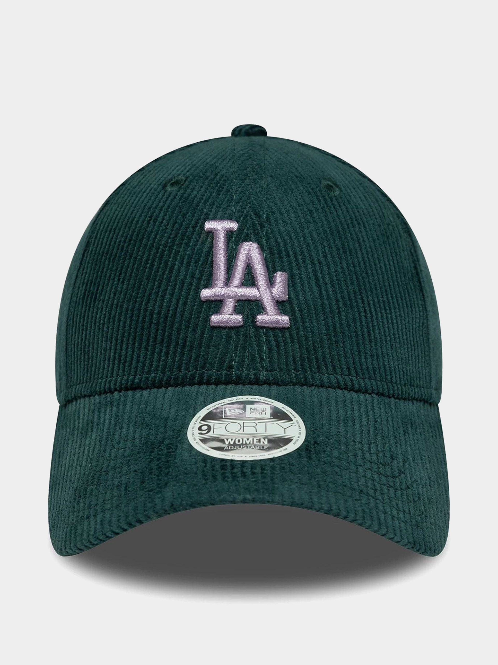 Шапка с козирка New Era Cord 9Forty Los Angeles Dodgers Wmn (dark green)