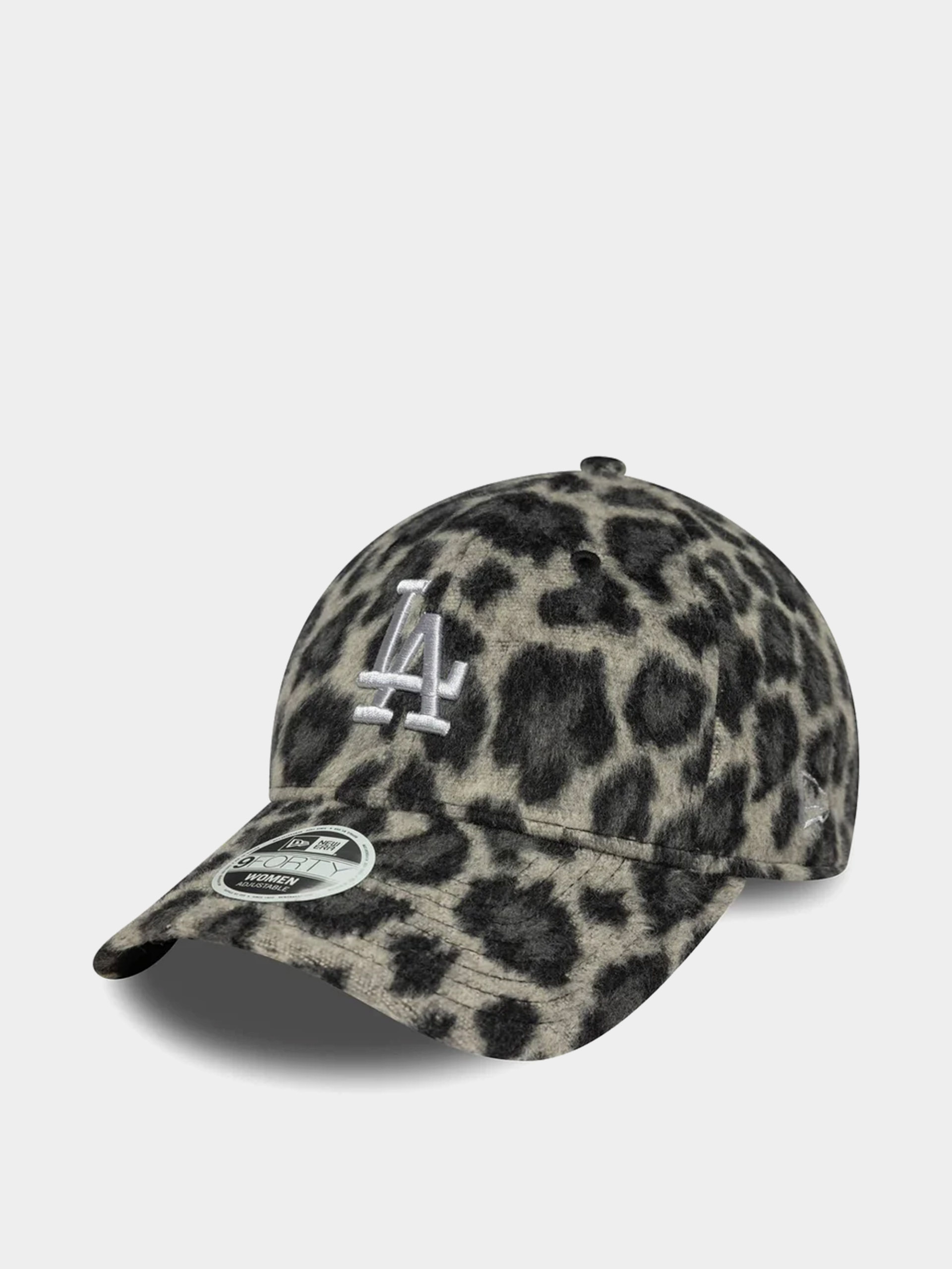 Шапка с козирка New Era Cosy Animal 9Forty Los Angeles Dodgers Wmn (dark grey/black)