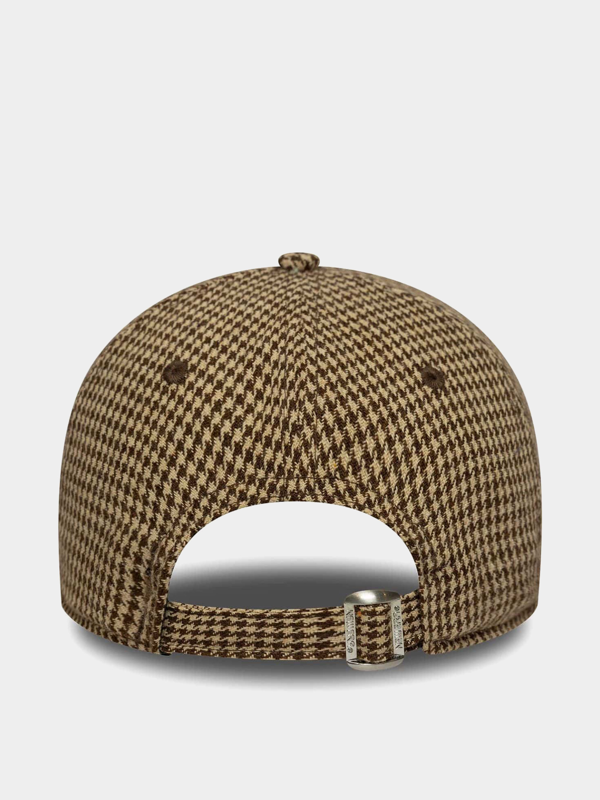 Шапка с козирка New Era Houndstooth 9Twenty Los Angeles Dodgers (brown)