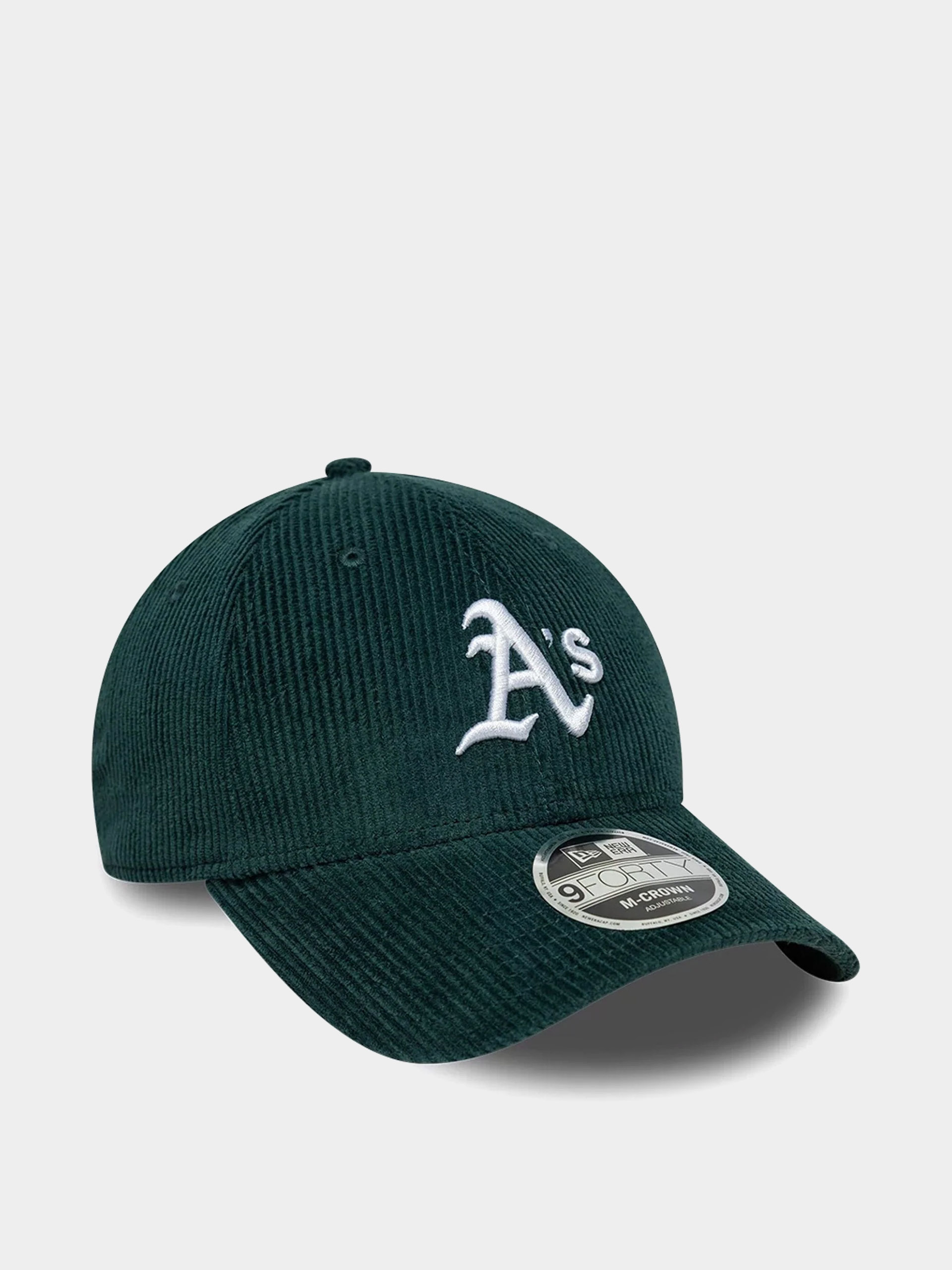 Шапка с козирка New Era Cord 9Forty Mcrown Oakland Athletics (dark green)