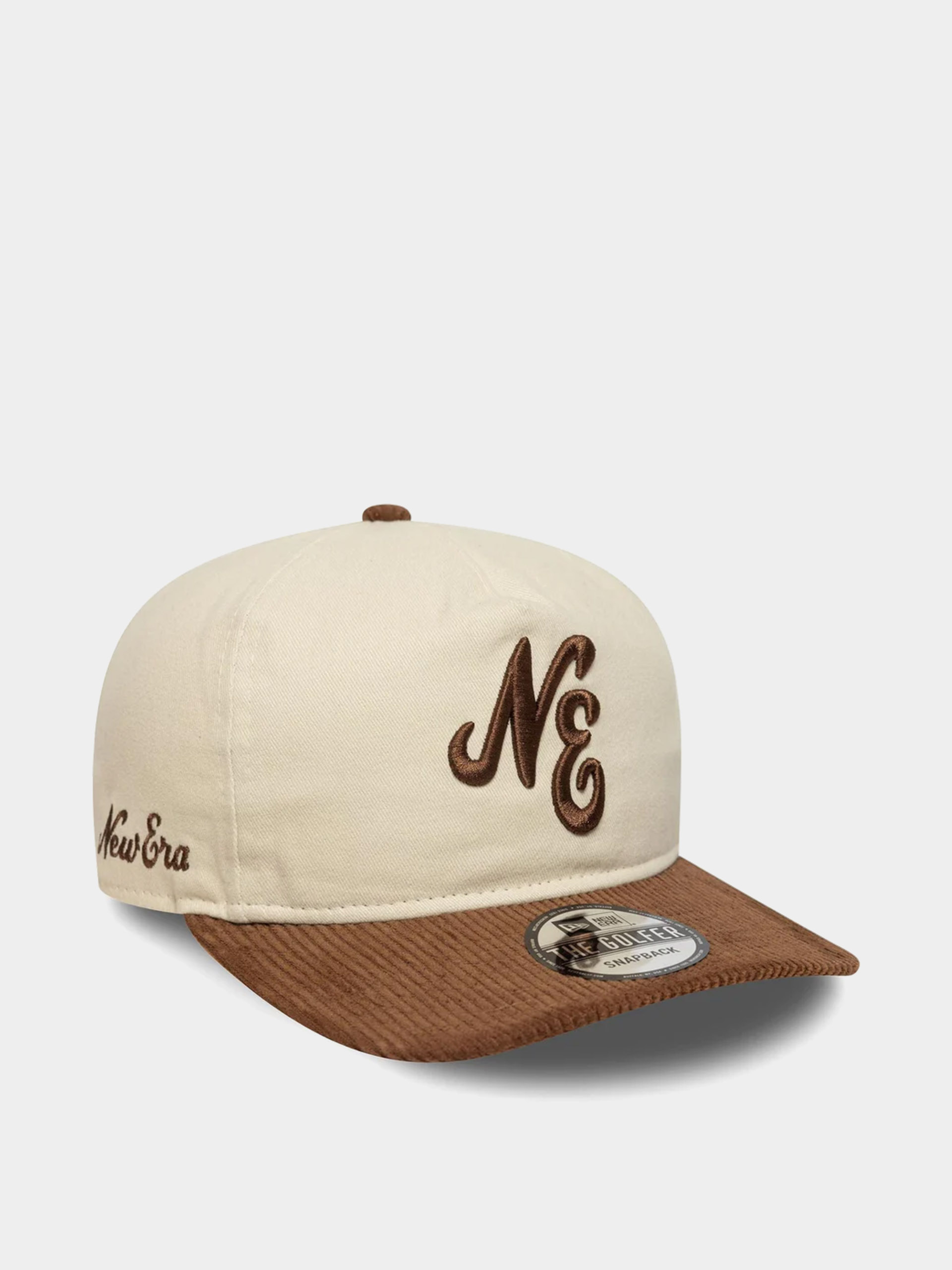 Шапка с козирка New Era Contrast Cord 19Twenty (stone/brown)