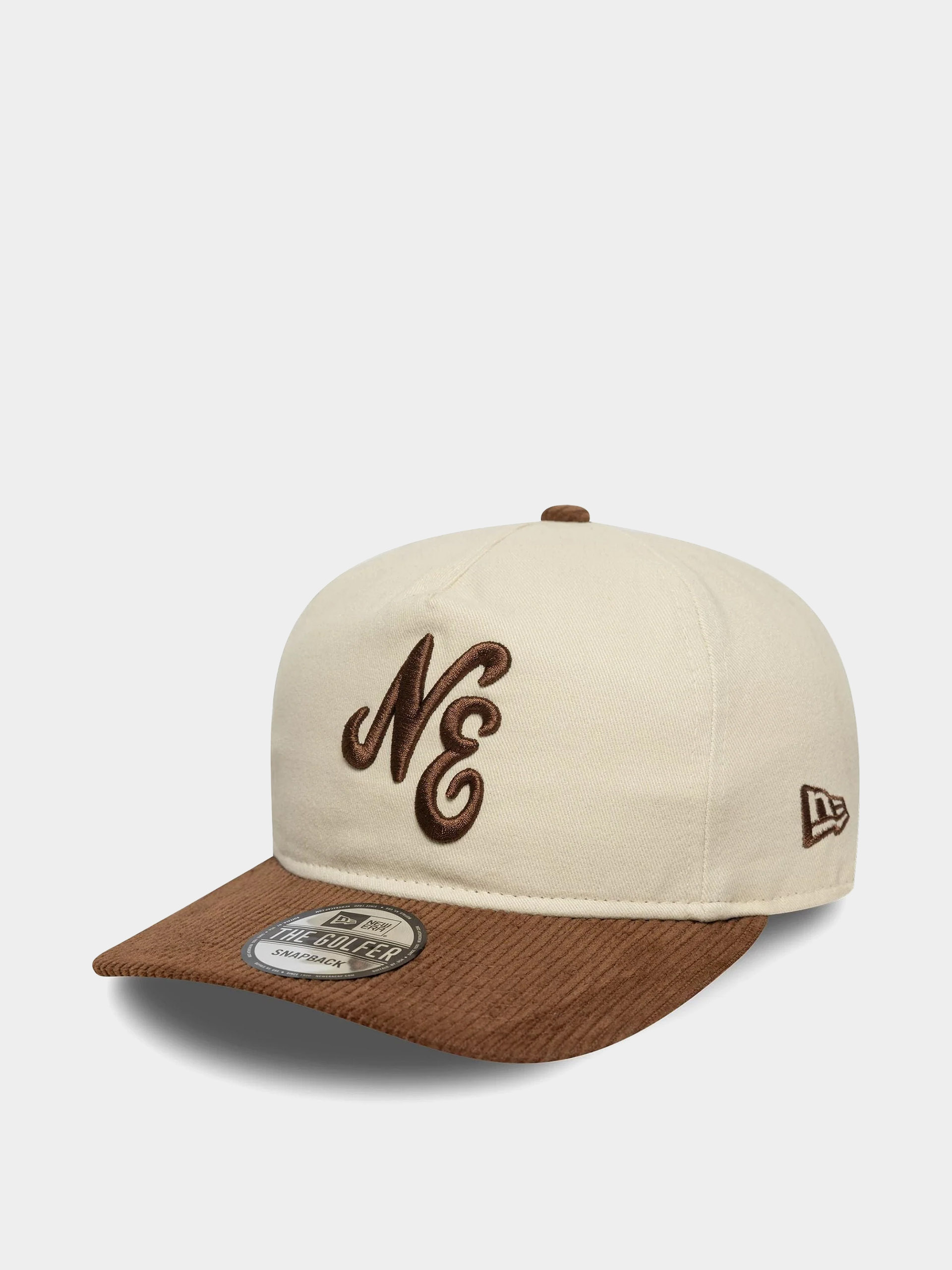u0428u0430u043fu043au0430 u0441 u043au043eu0437u0438u0440u043au0430 New Era Contrast Cord 19Twenty (stone/brown)