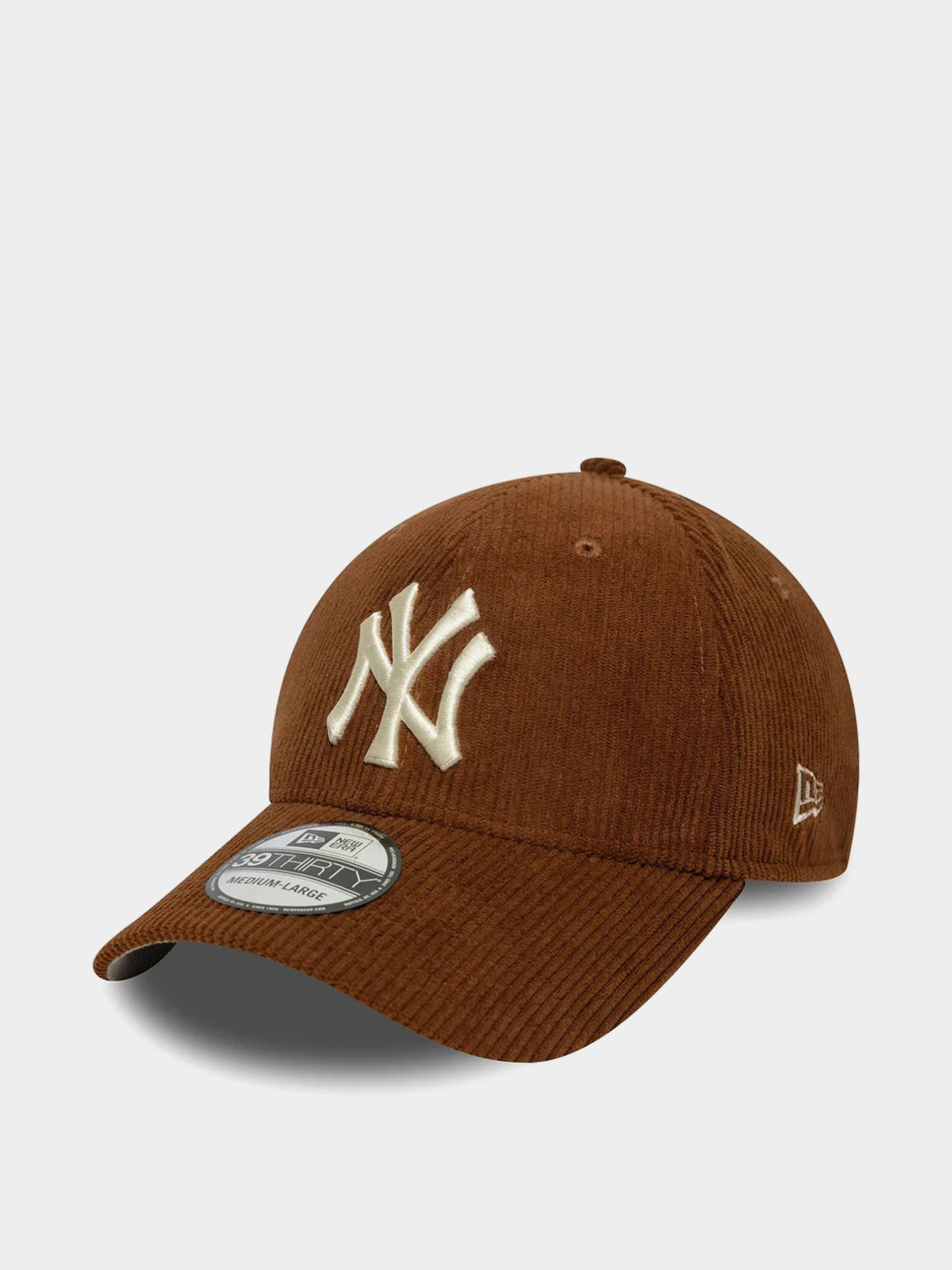 Шапка с козирка New Era Cord 39Thirty New York Yankees (brown)