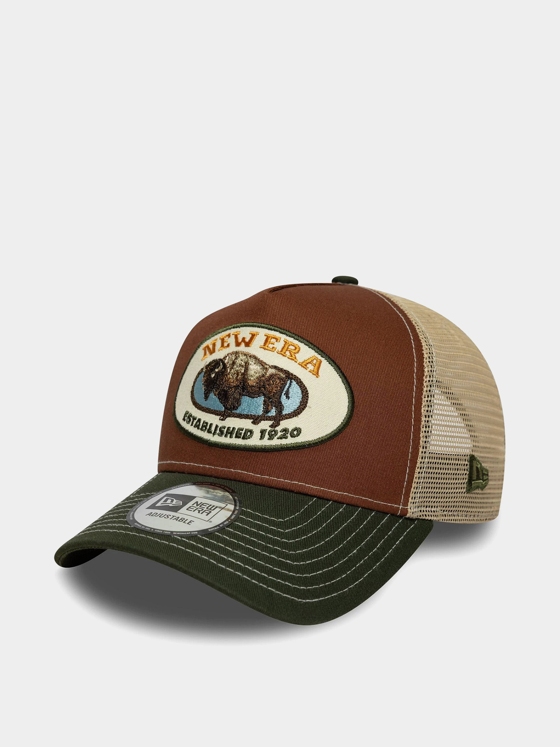 Шапка с козирка New Era Animal Patch Trucker (brown)