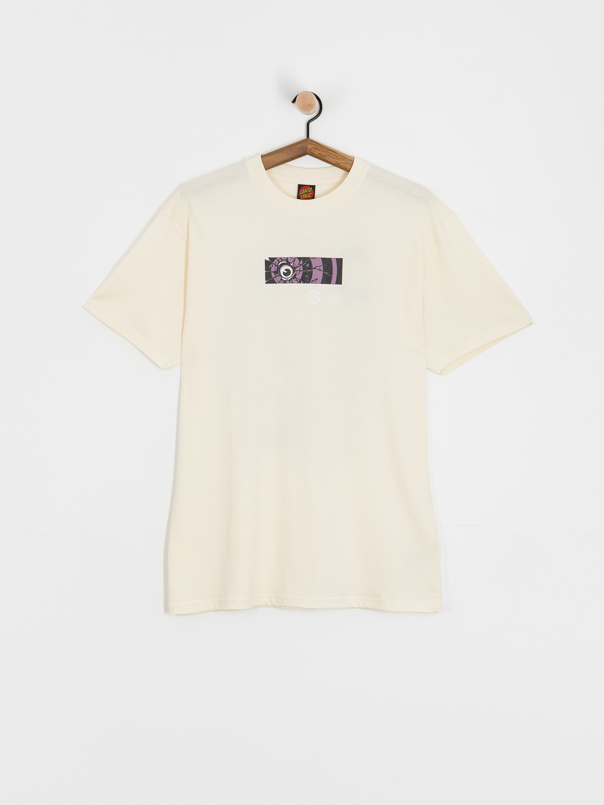 Тениска Santa Cruz Roskopp Dissect Strip (unbleached cotton)