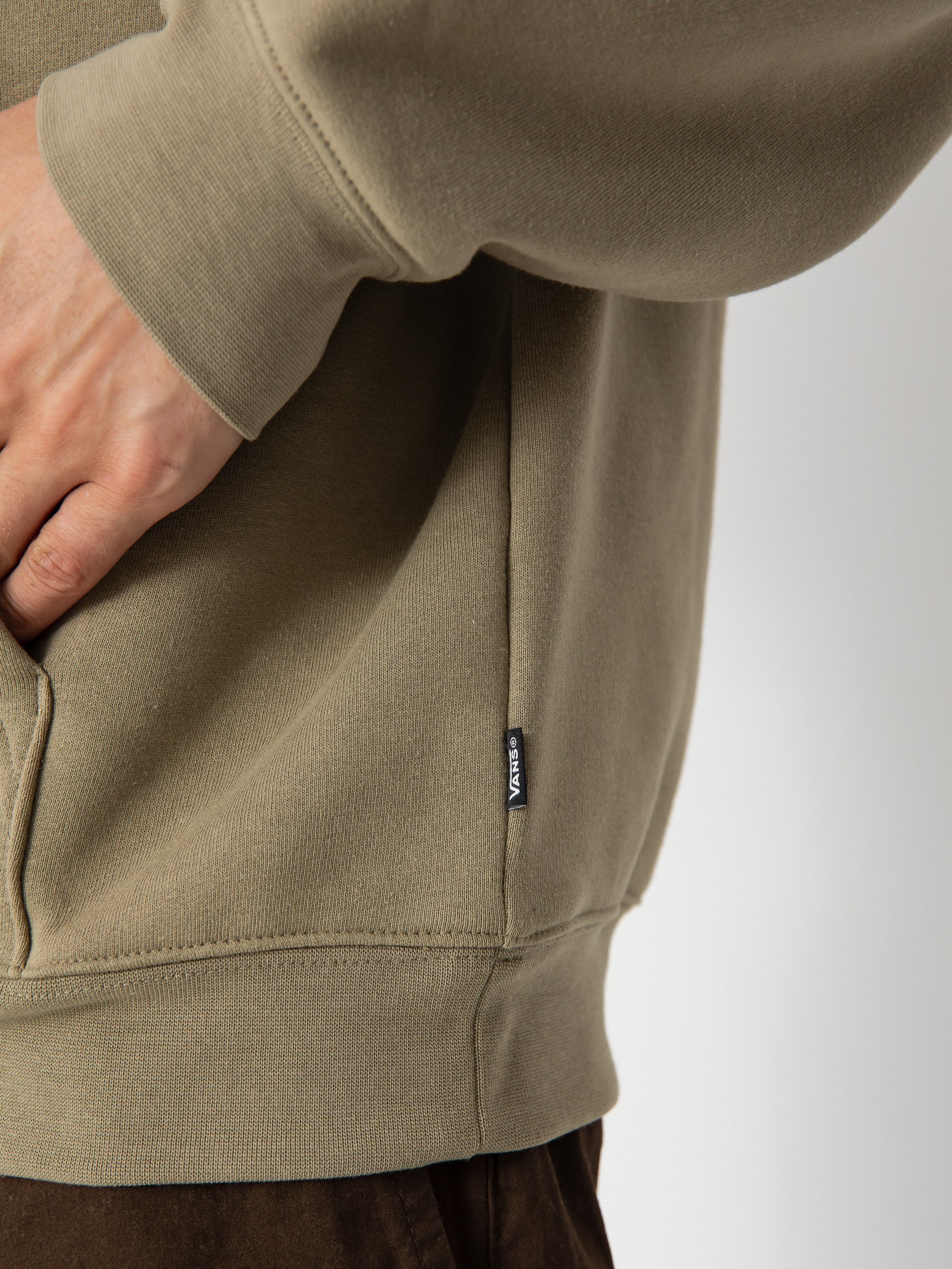 Суитшърт с качулка Vans Mte Crestline Logo HD (bay leaf)