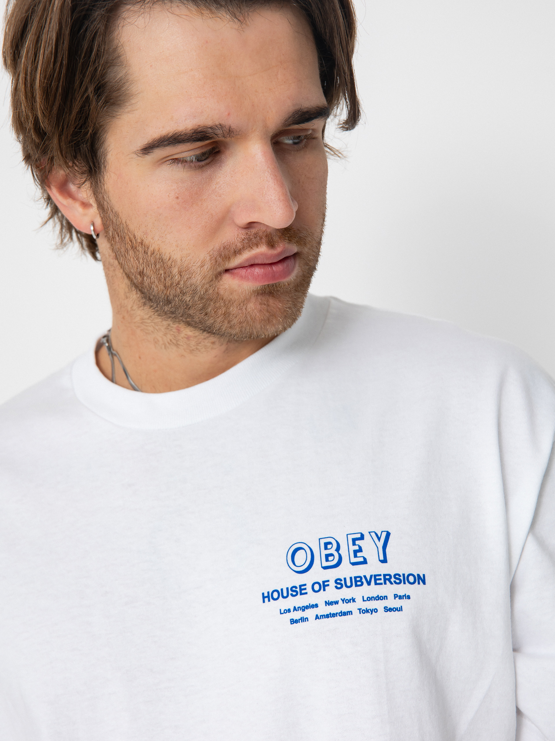 Тениска OBEY Obey House Of Subversion (white)