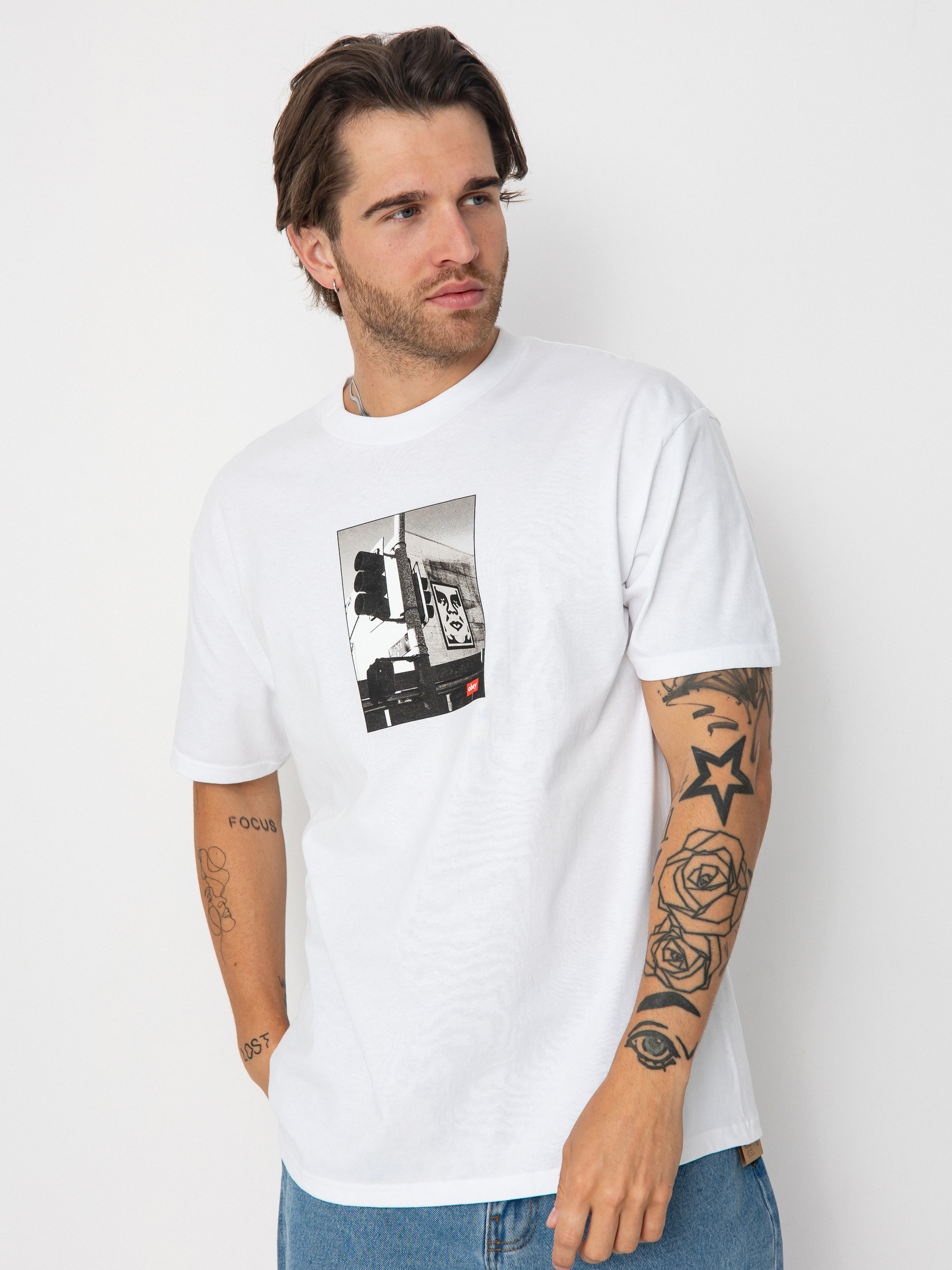 Тениска OBEY Obey Los Angeles Photo (white)
