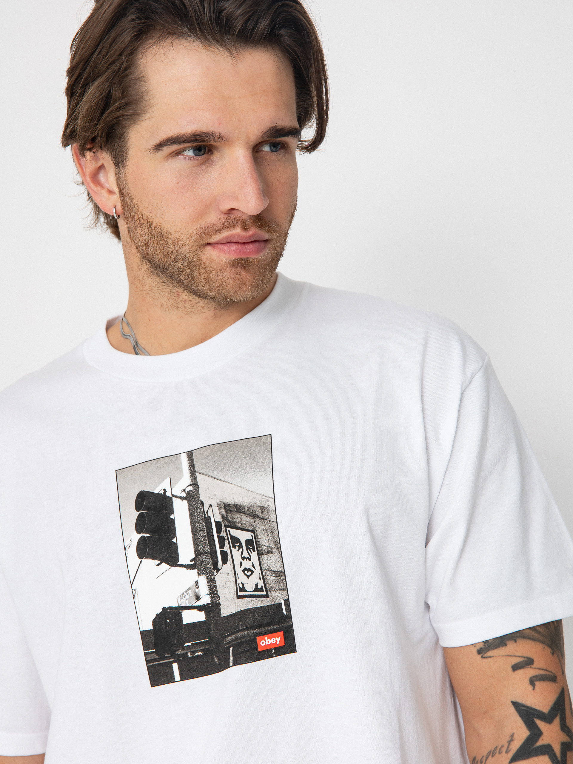 Тениска OBEY Obey Los Angeles Photo (white)