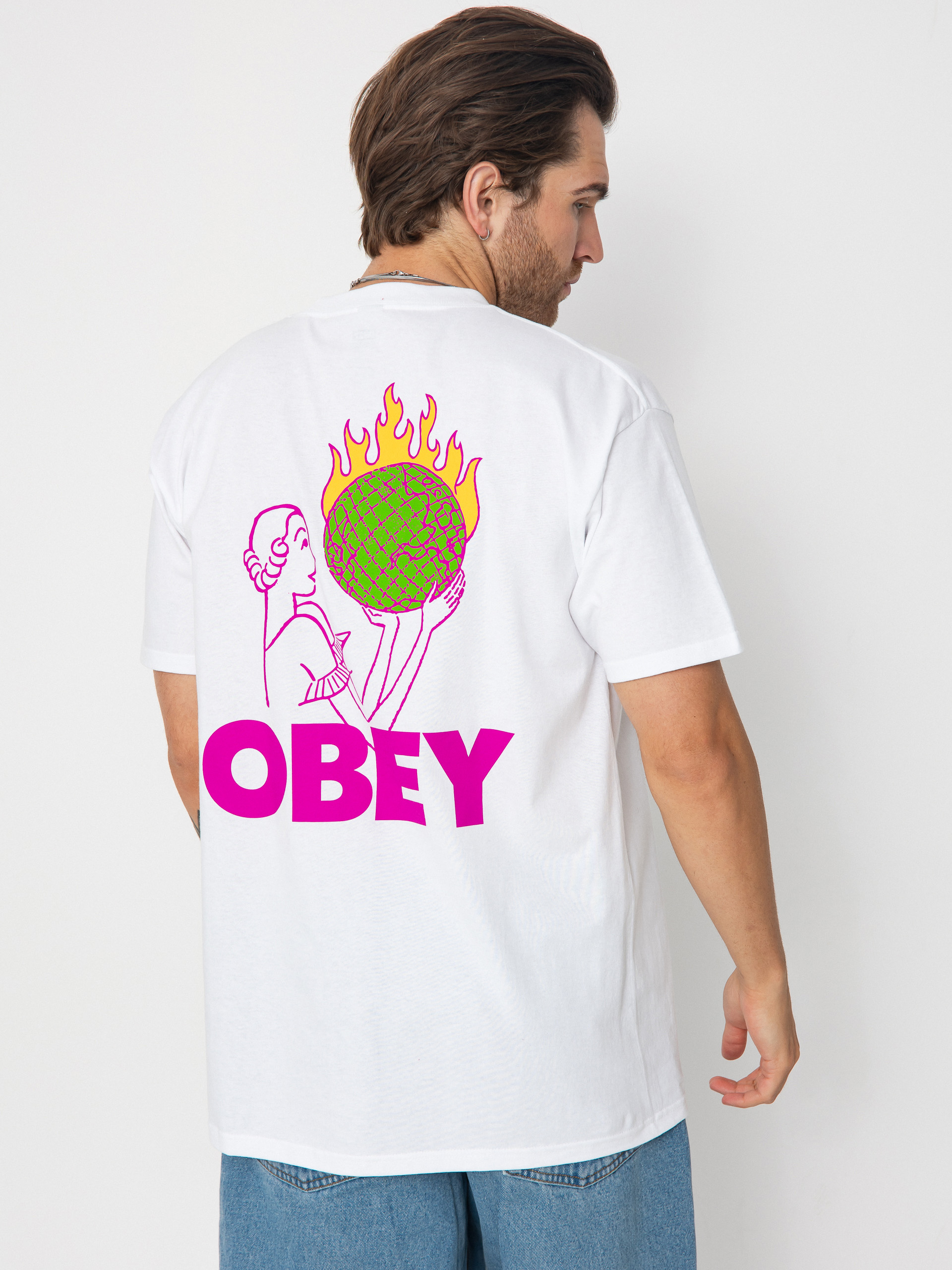 Тениска OBEY Obey World In Flames