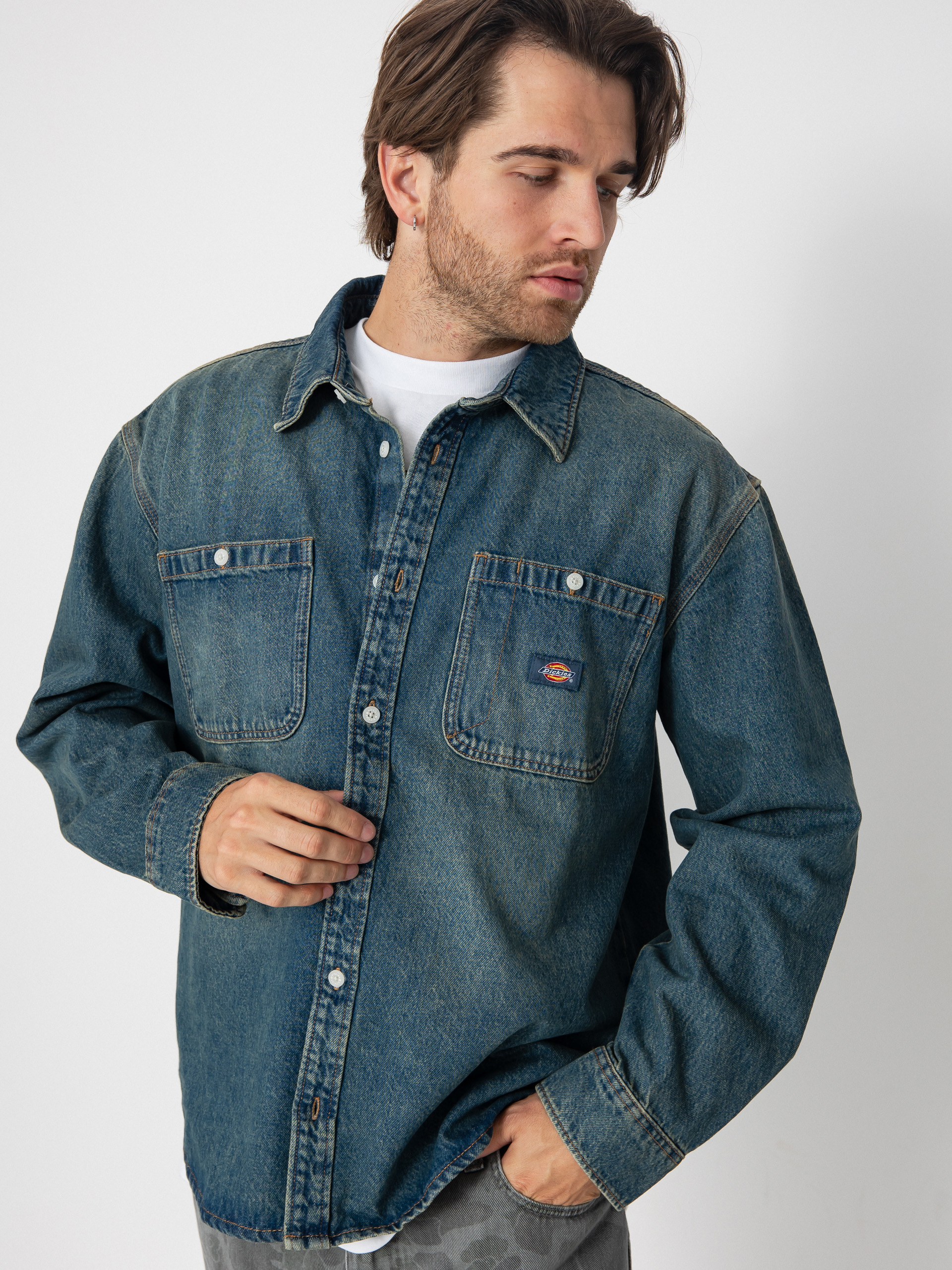 Риза Dickies Mechanic (khaki tinted blue)
