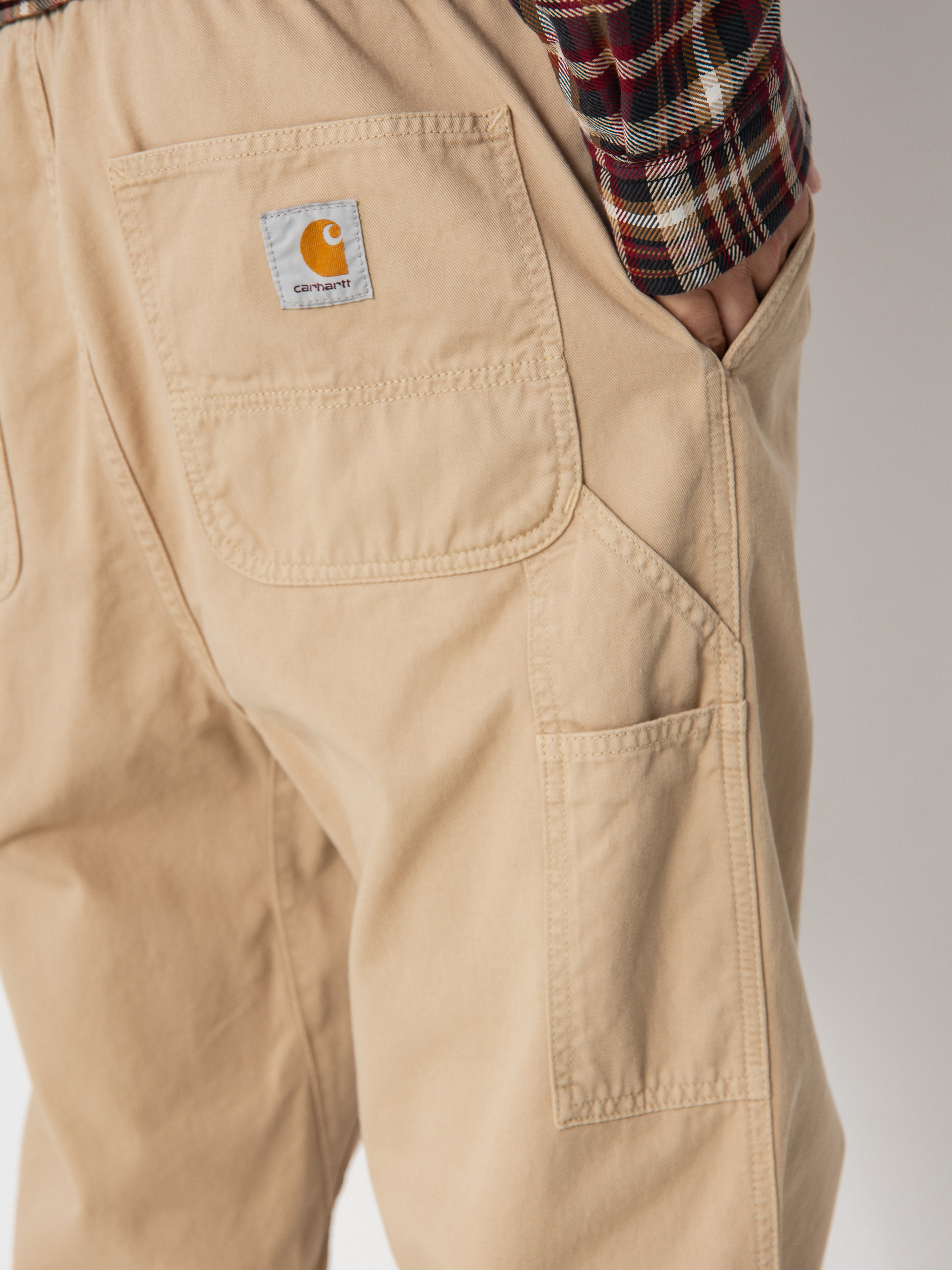 Панталони Carhartt WIP Flint (wall/garment dyed)