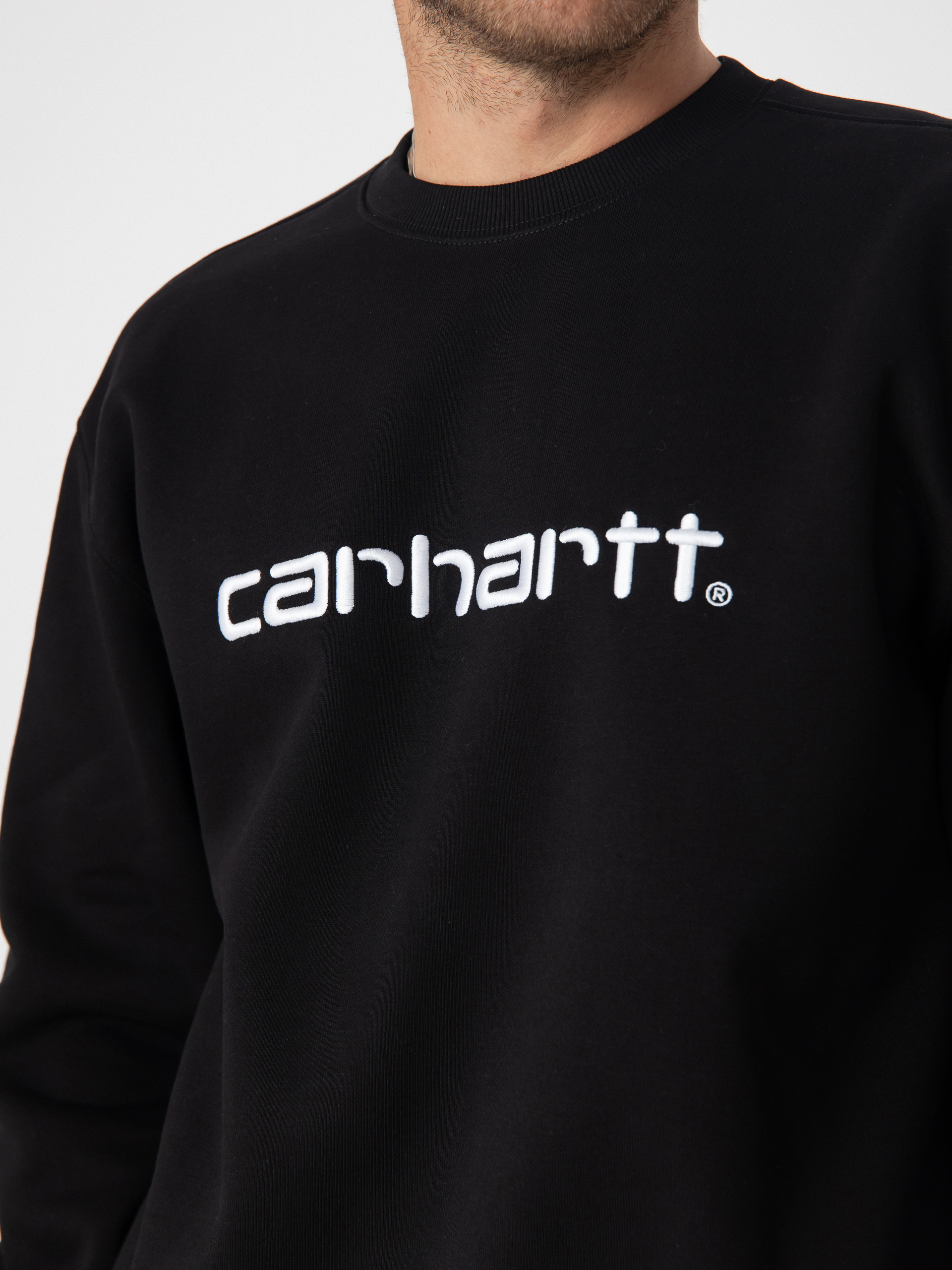 Суитшърт Carhartt WIP Carhartt (black/white)