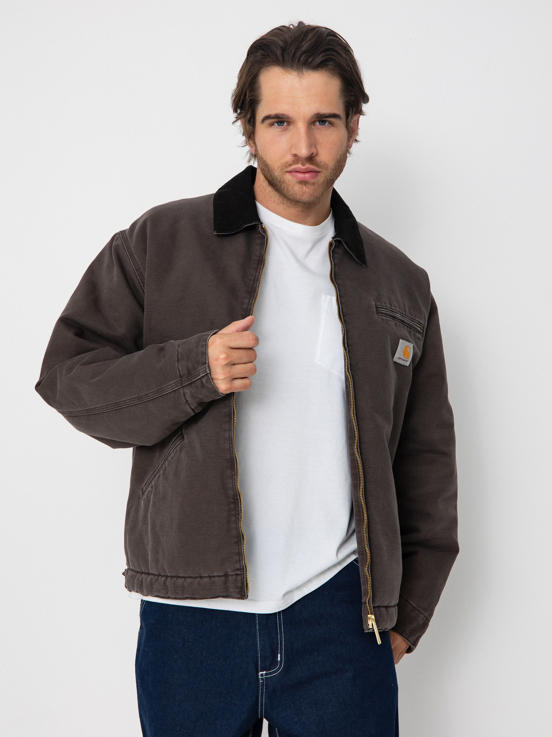 Яке Carhartt WIP OG Detroit (tobacco/black/stone canvas)