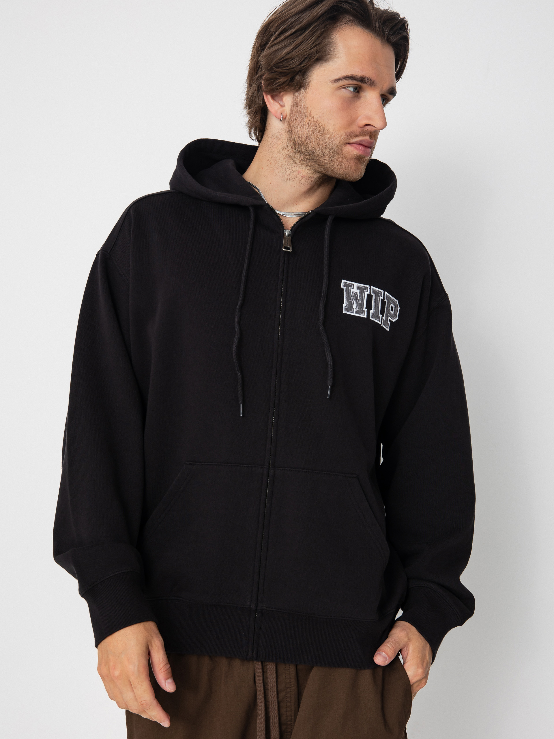 Суитшърт с качулка Carhartt WIP Mini Wip ZHD (black/stone washed)