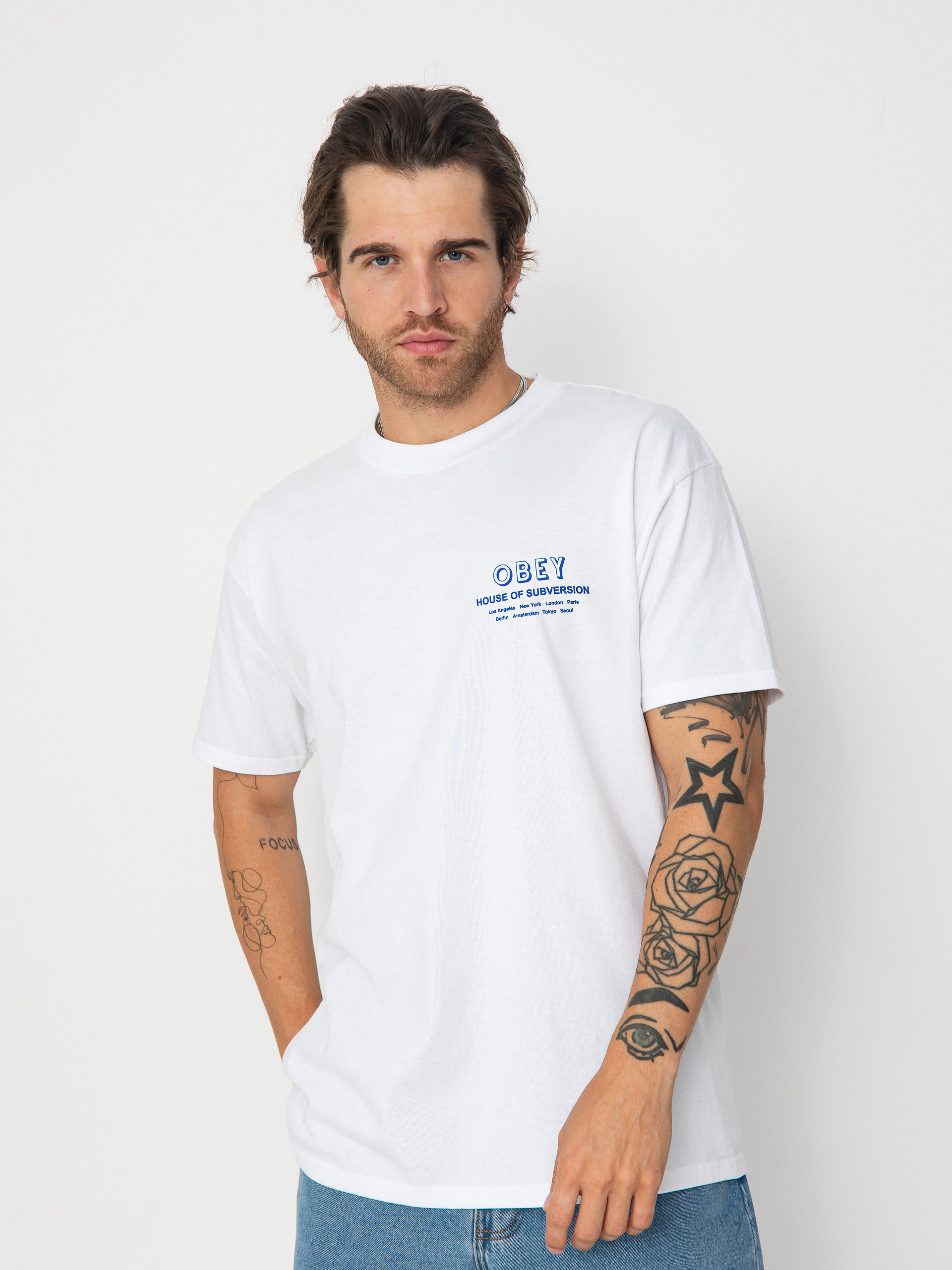 Тениска OBEY Obey House Of Subversion (white)