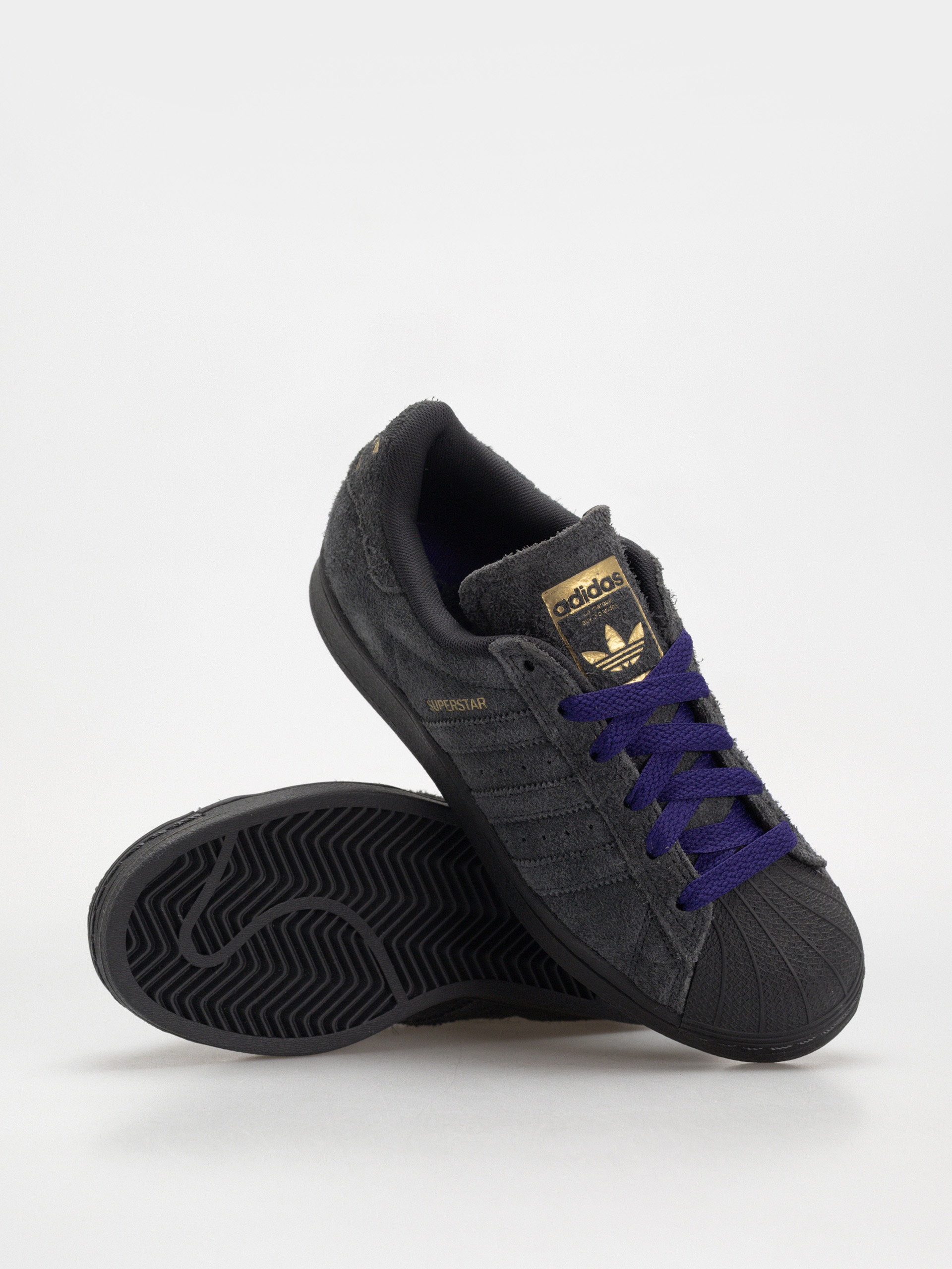 Обувки adidas Superstar Adv (carbon/carbon/cpurpl)