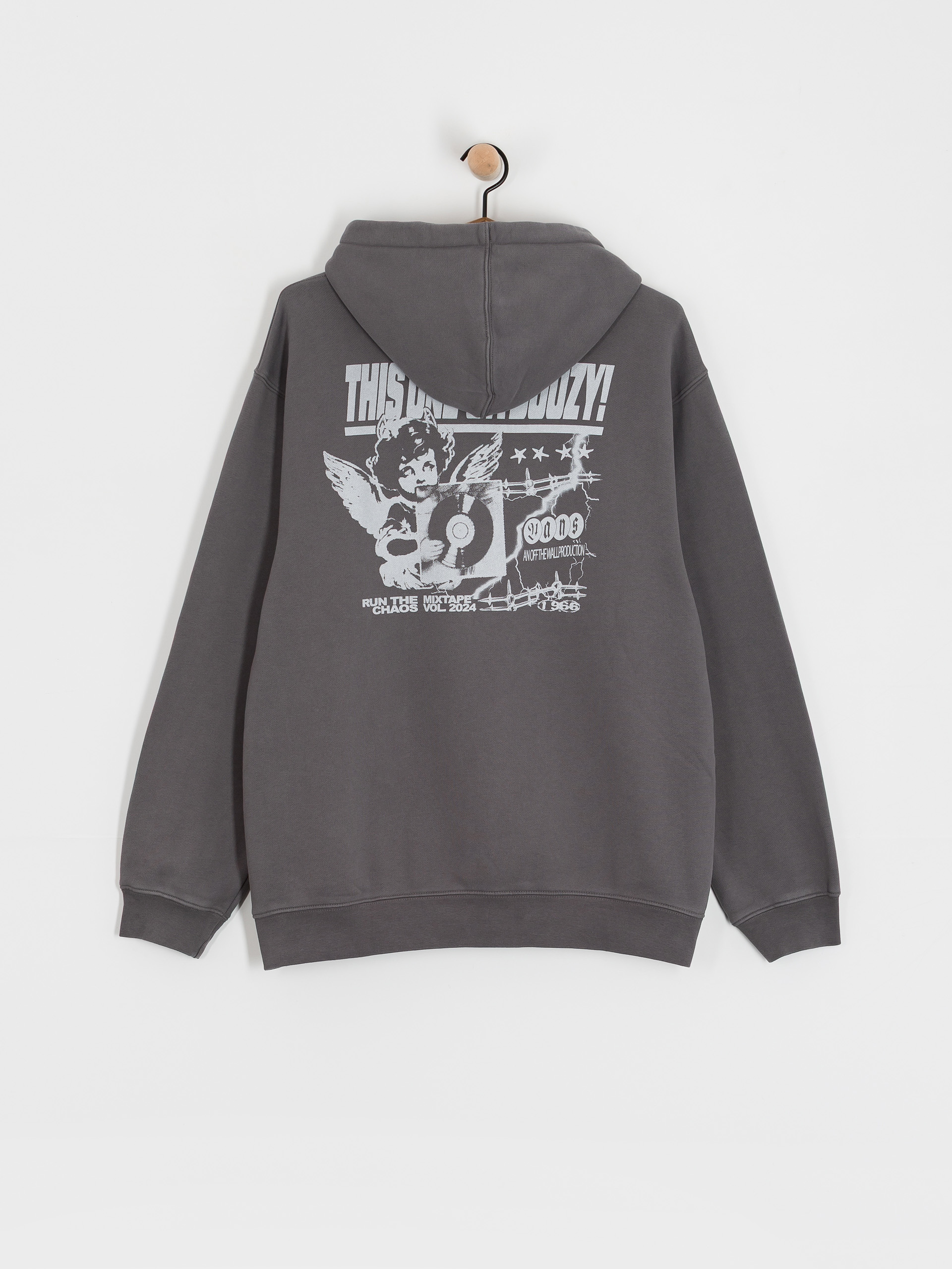 Суитшърт с качулка Vans Earthbound Loose HD (mountain essentials asphalt)