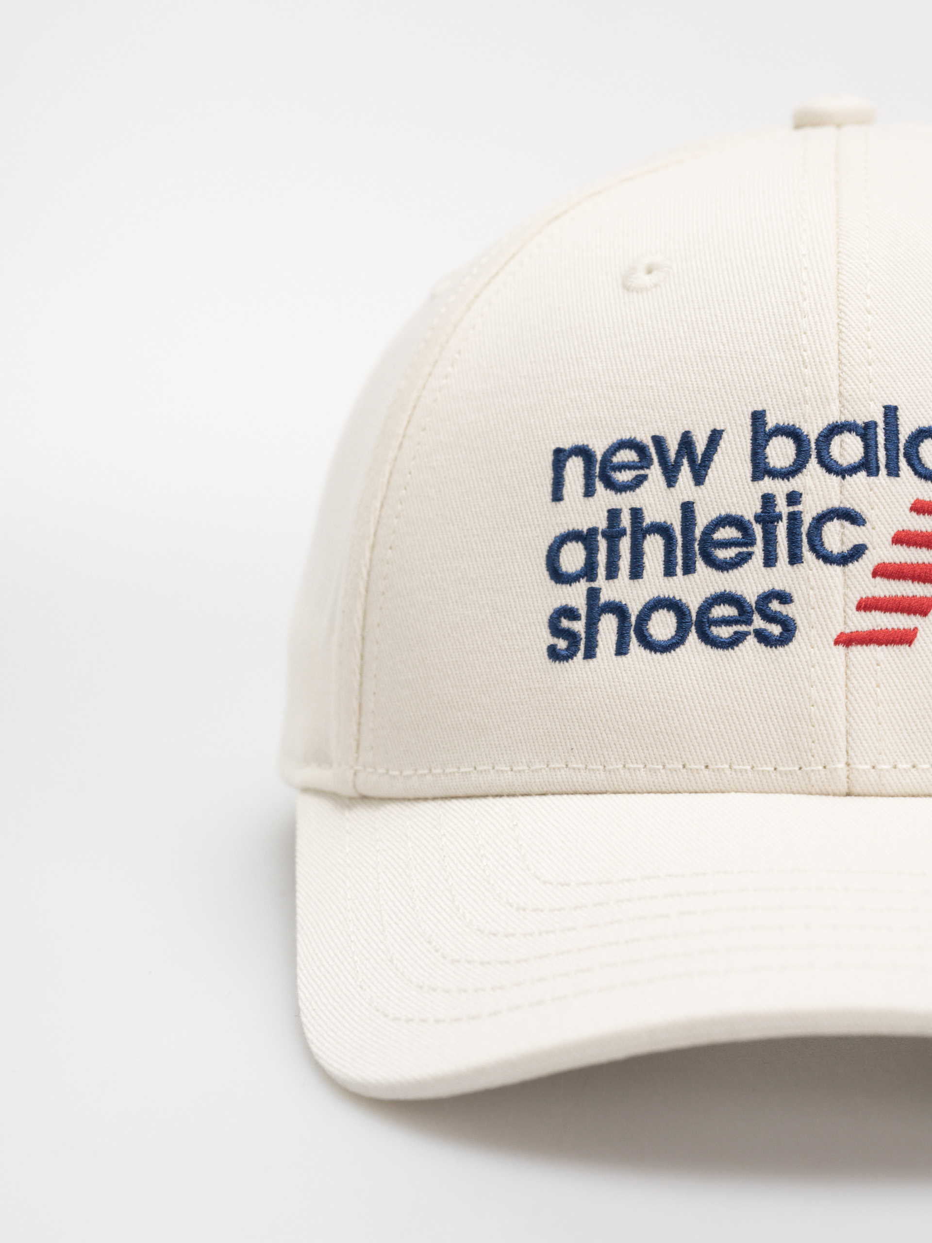 Шапка с козирка New Balance 6 Panel Athletics Structured (white)