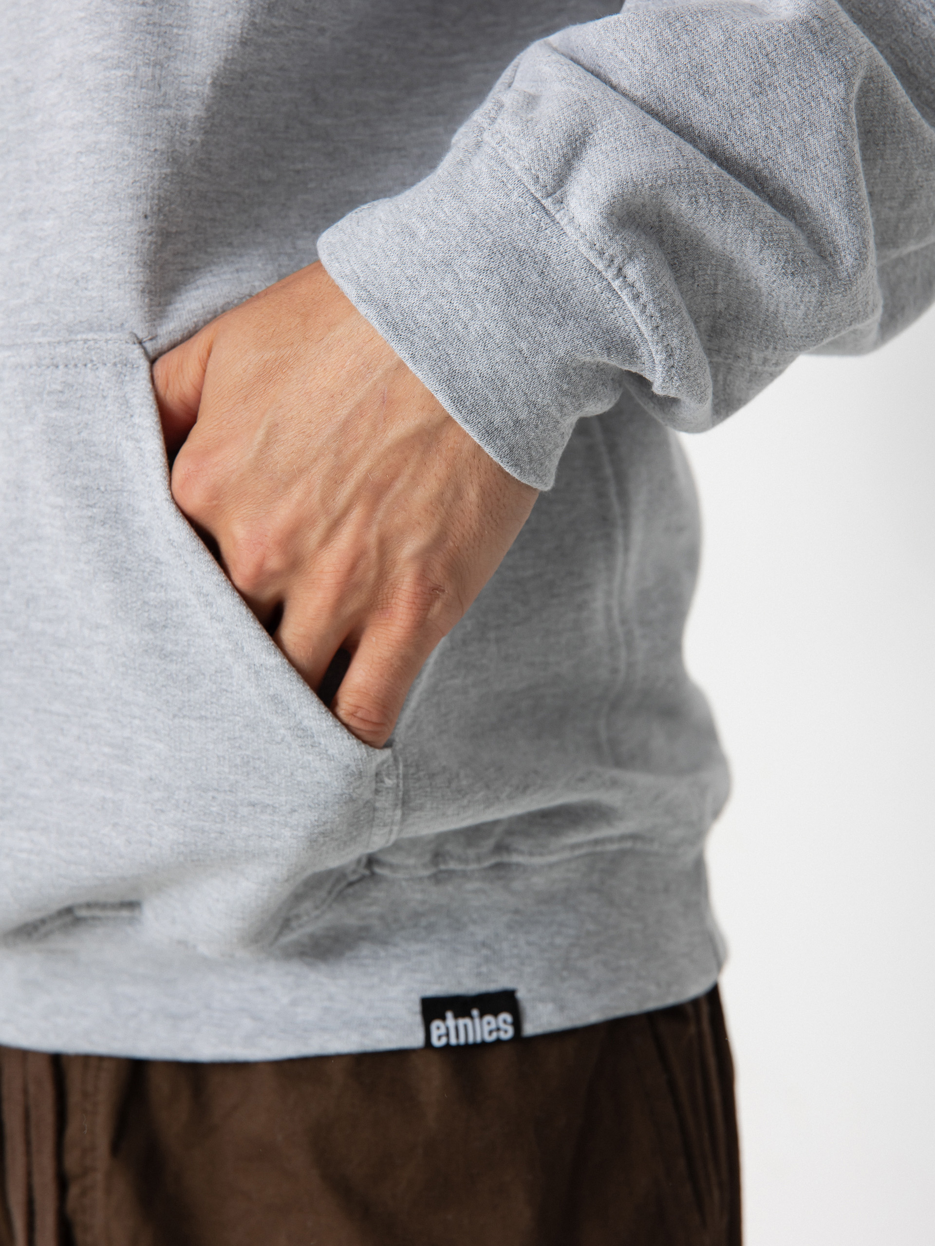 Суитшърт с качулка Etnies Icon E HD (grey/black)