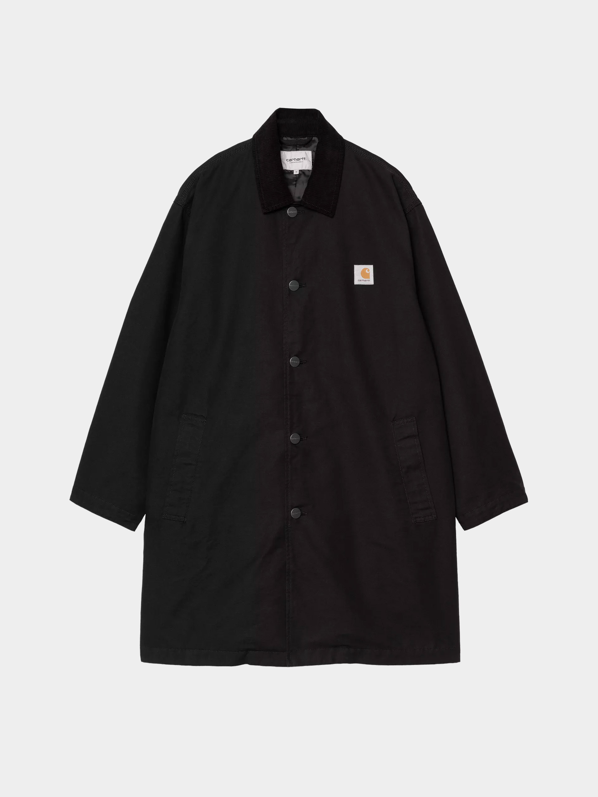 u041fu0430u043bu0442u043e Carhartt WIP Webster Coat (black/black/rinsed)
