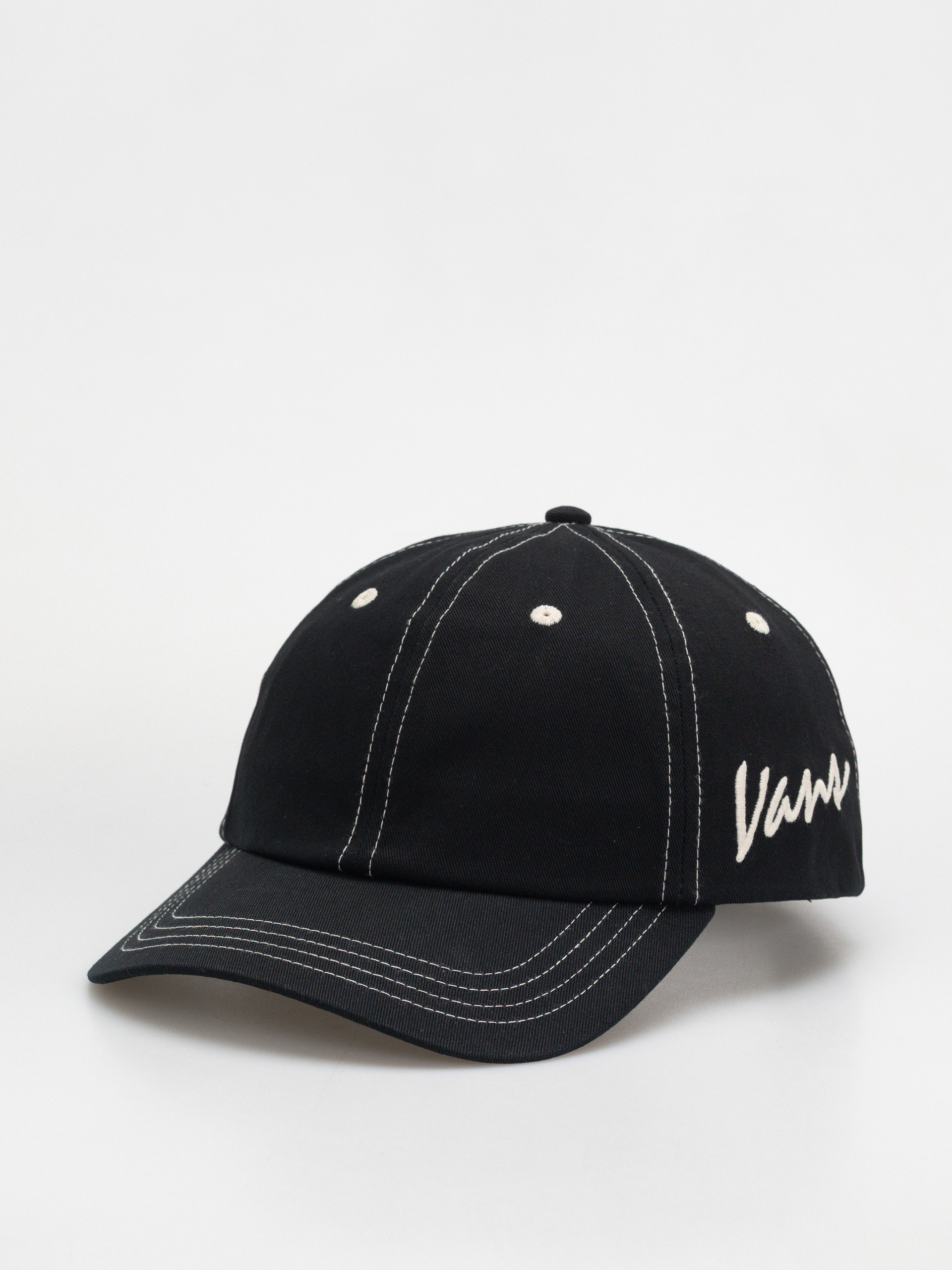 u0428u0430u043fu043au0430 u0441 u043au043eu0437u0438u0440u043au0430 Vans Classic Script Curved Bill Jockey (black)