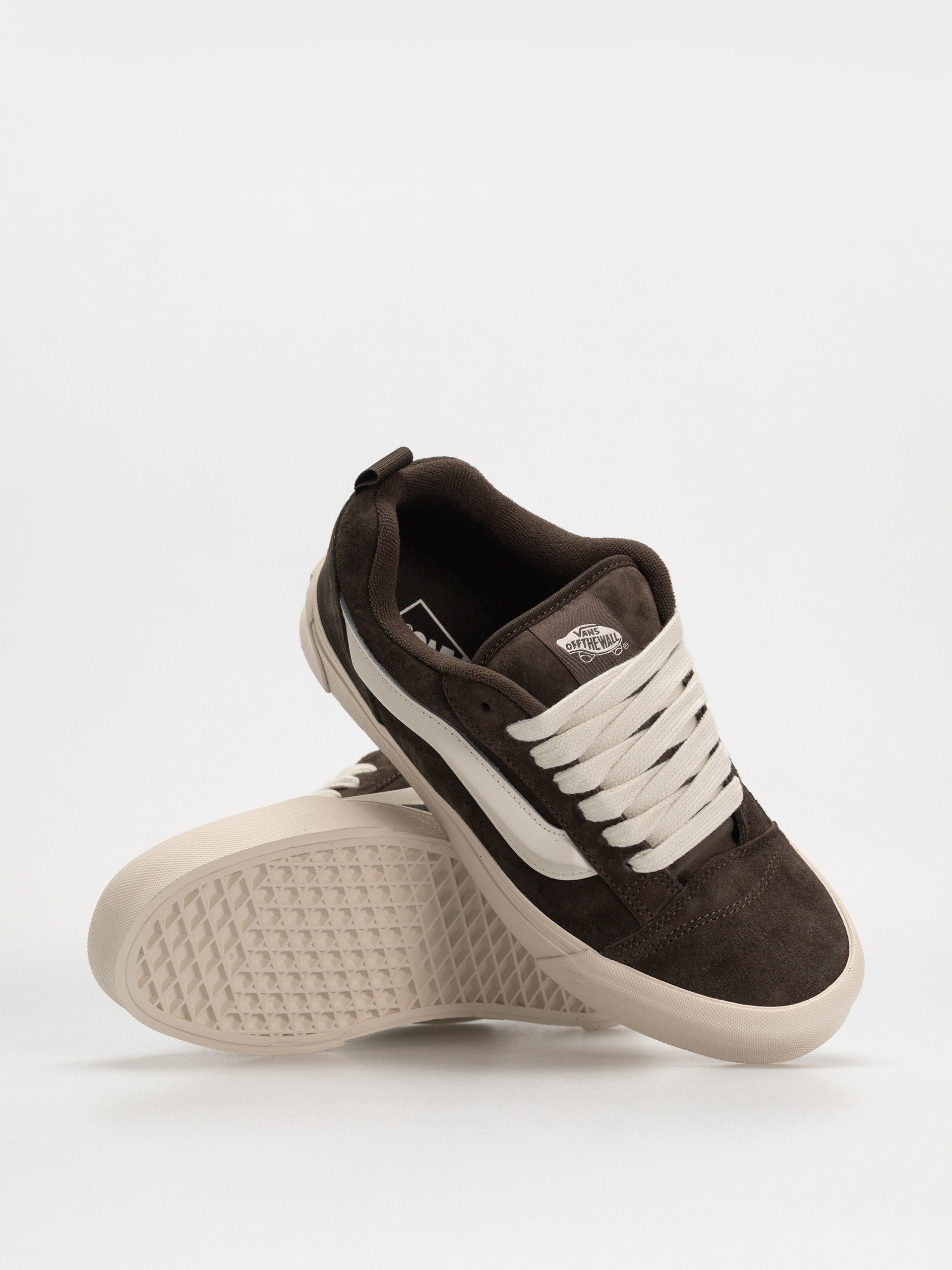 Обувки Vans Knu Skool (pig suede coal brown)