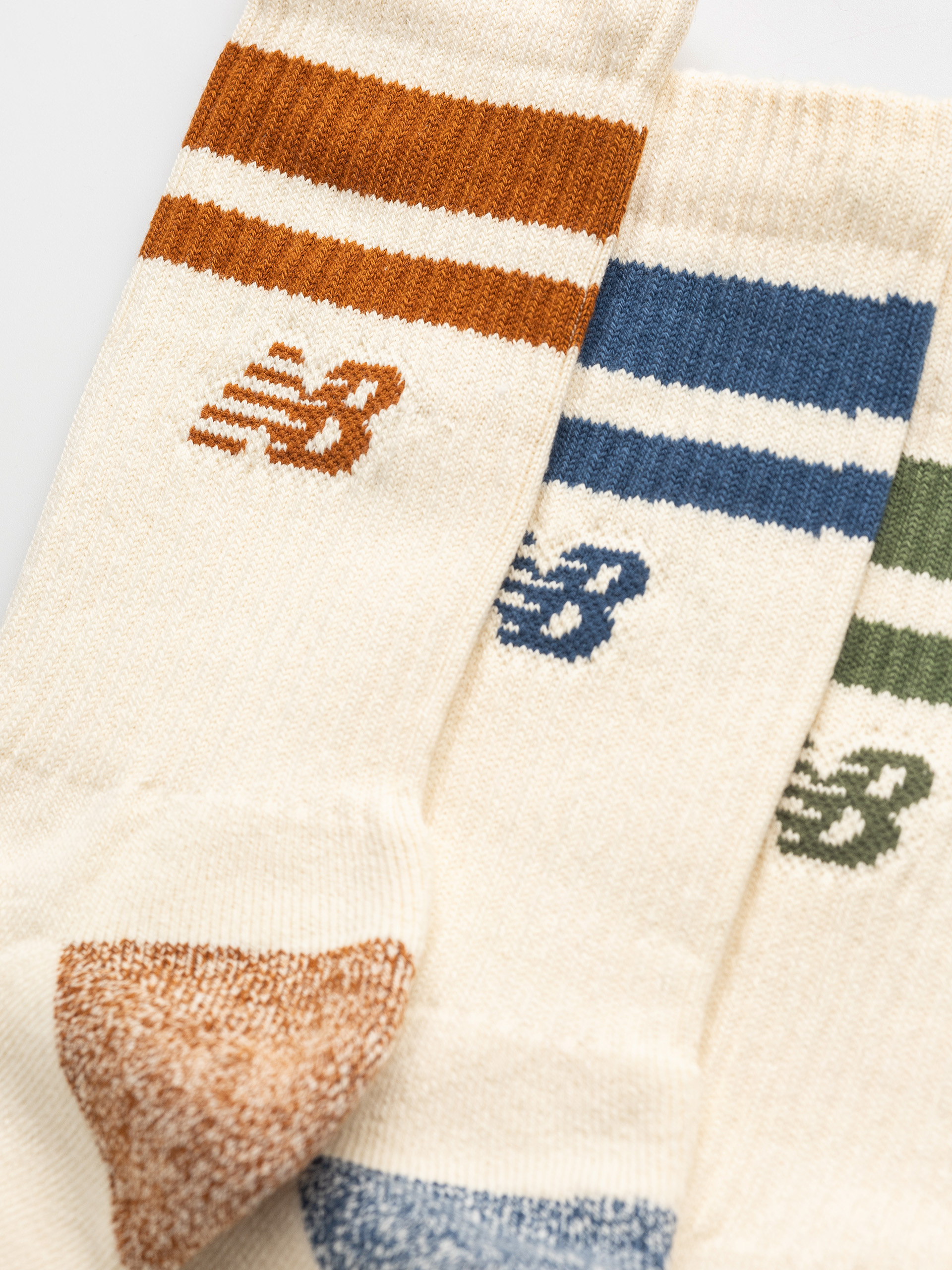 Чорапи New Balance Active Lifestyle Striped Crew 3Pc (print/pattern/misc)