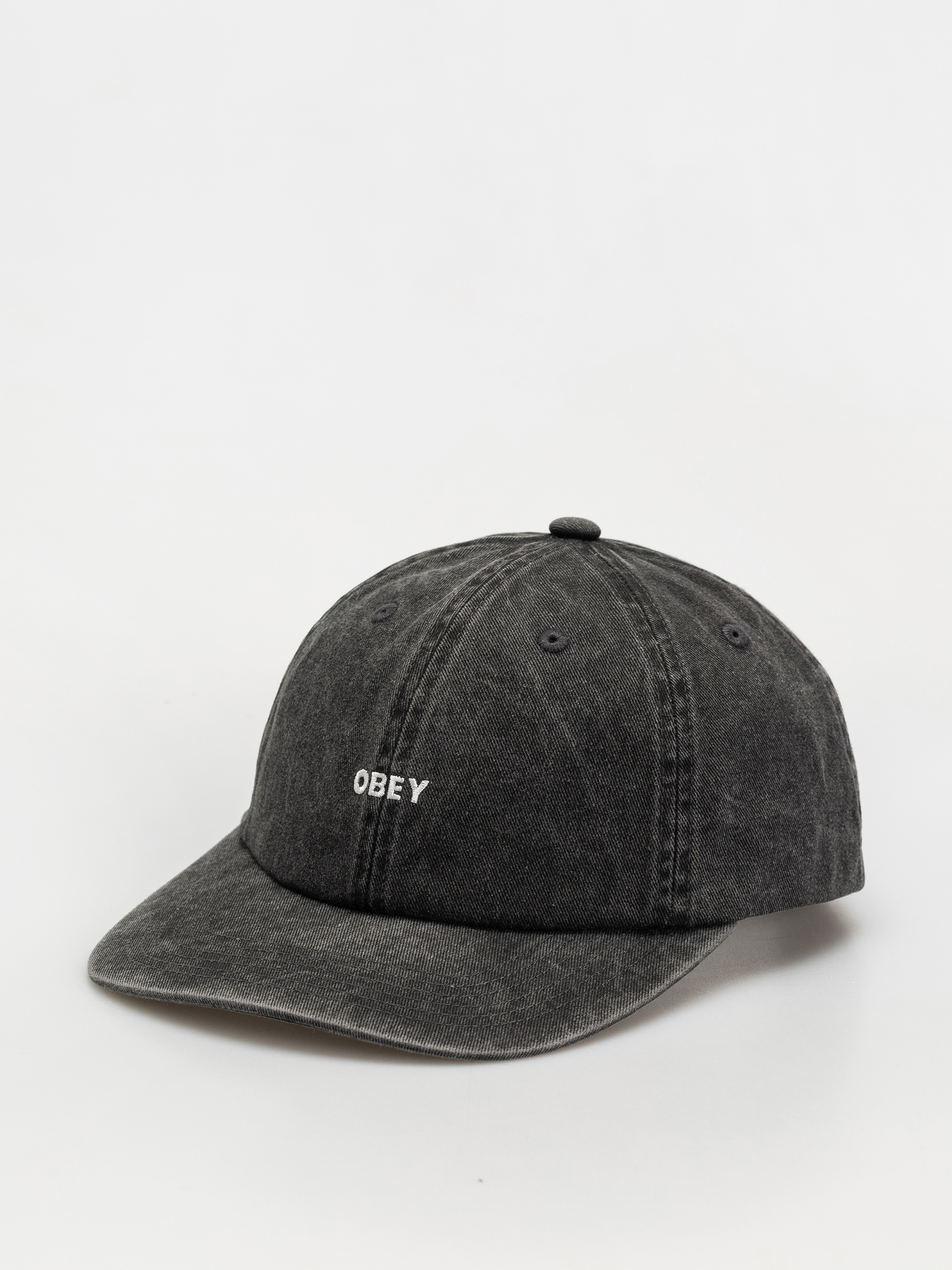 Шапка с козирка OBEY Pigment Bold 6 Panel Strapback (pigment black)