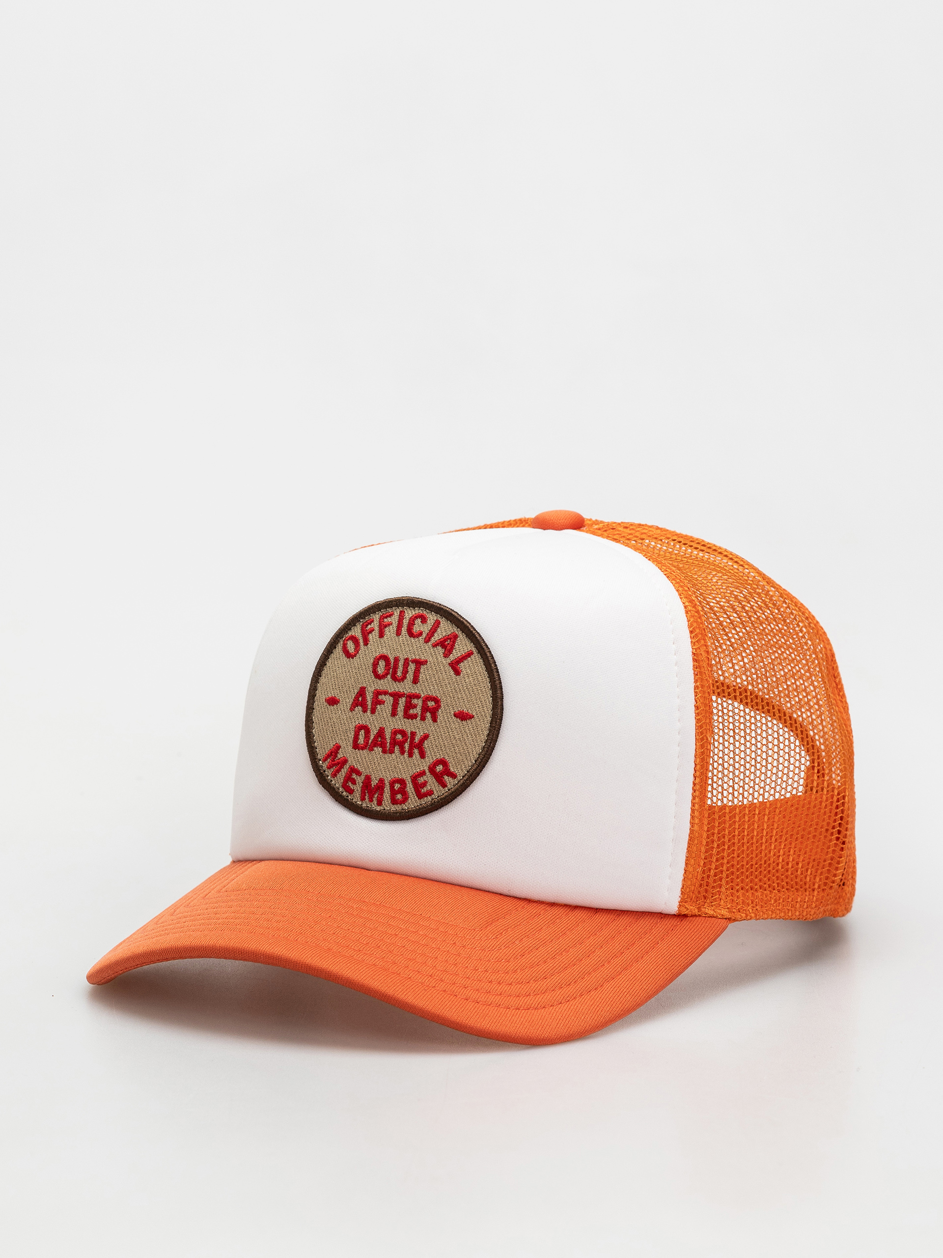u0428u0430u043fu043au0430 u0441 u043au043eu0437u0438u0440u043au0430 Brixton Out After Dark Np Trucker H Wmn (tangerine/off white)