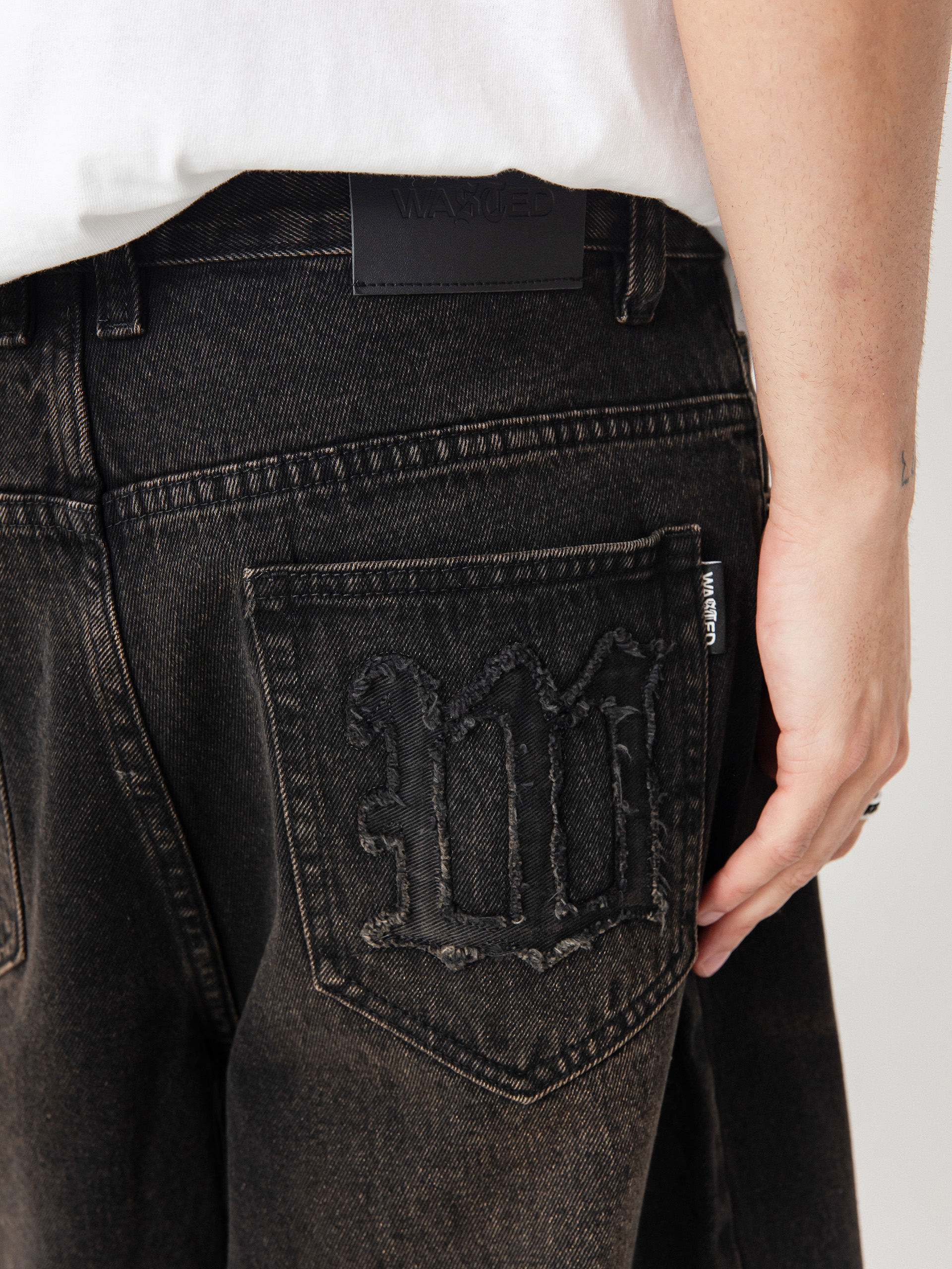 Къси панталони Wasted Paris Sandblast Casper (faded black)