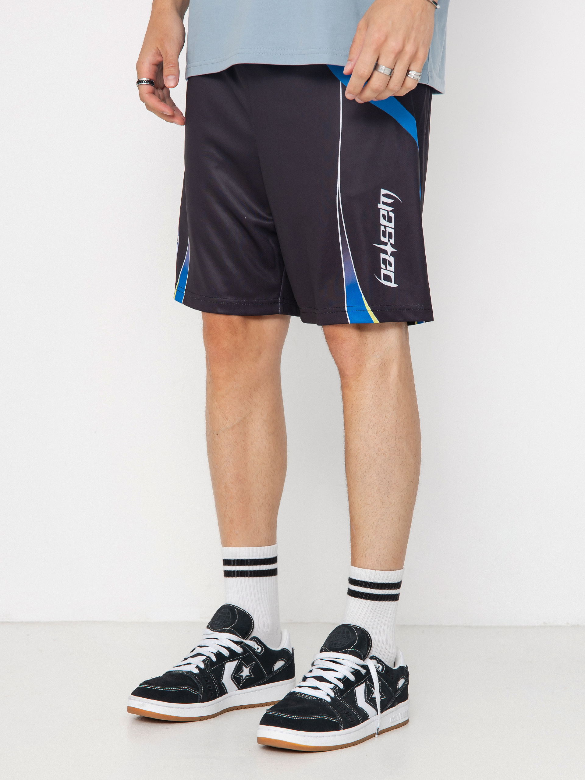 Къси панталони Wasted Paris Ambrosiana Football (black)