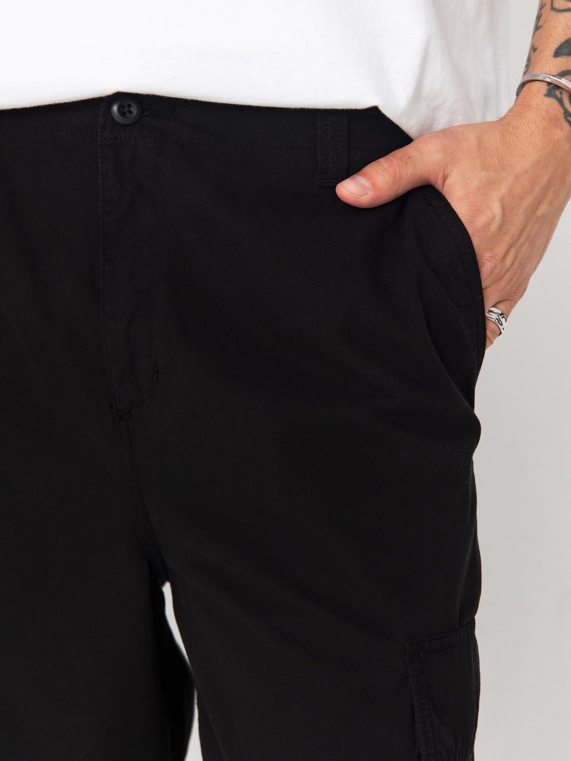 Панталони Carhartt WIP Kade Cargo (black/garment dyed)