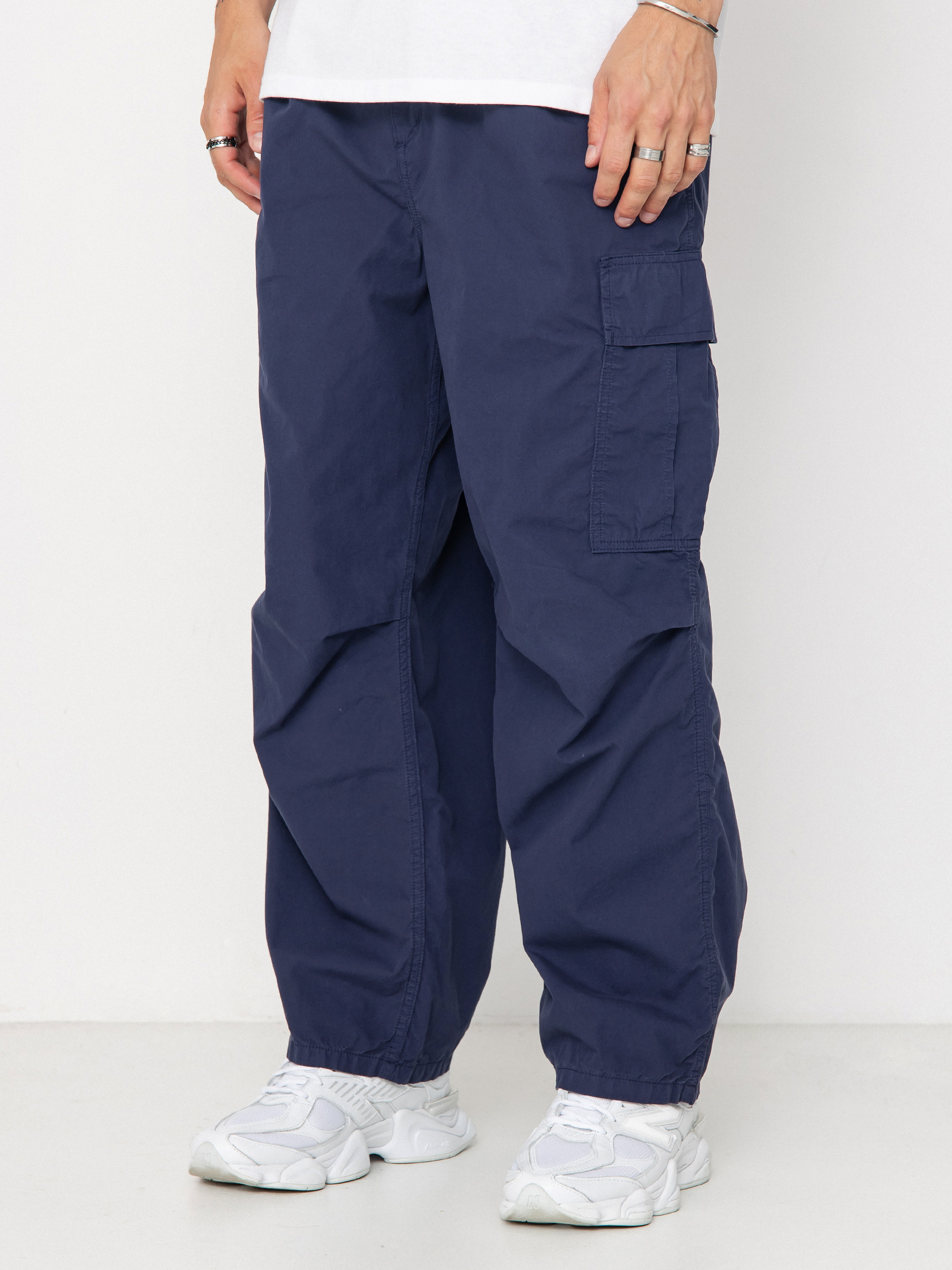 Панталони Carhartt WIP Cole Cargo (blue/garment dyed)