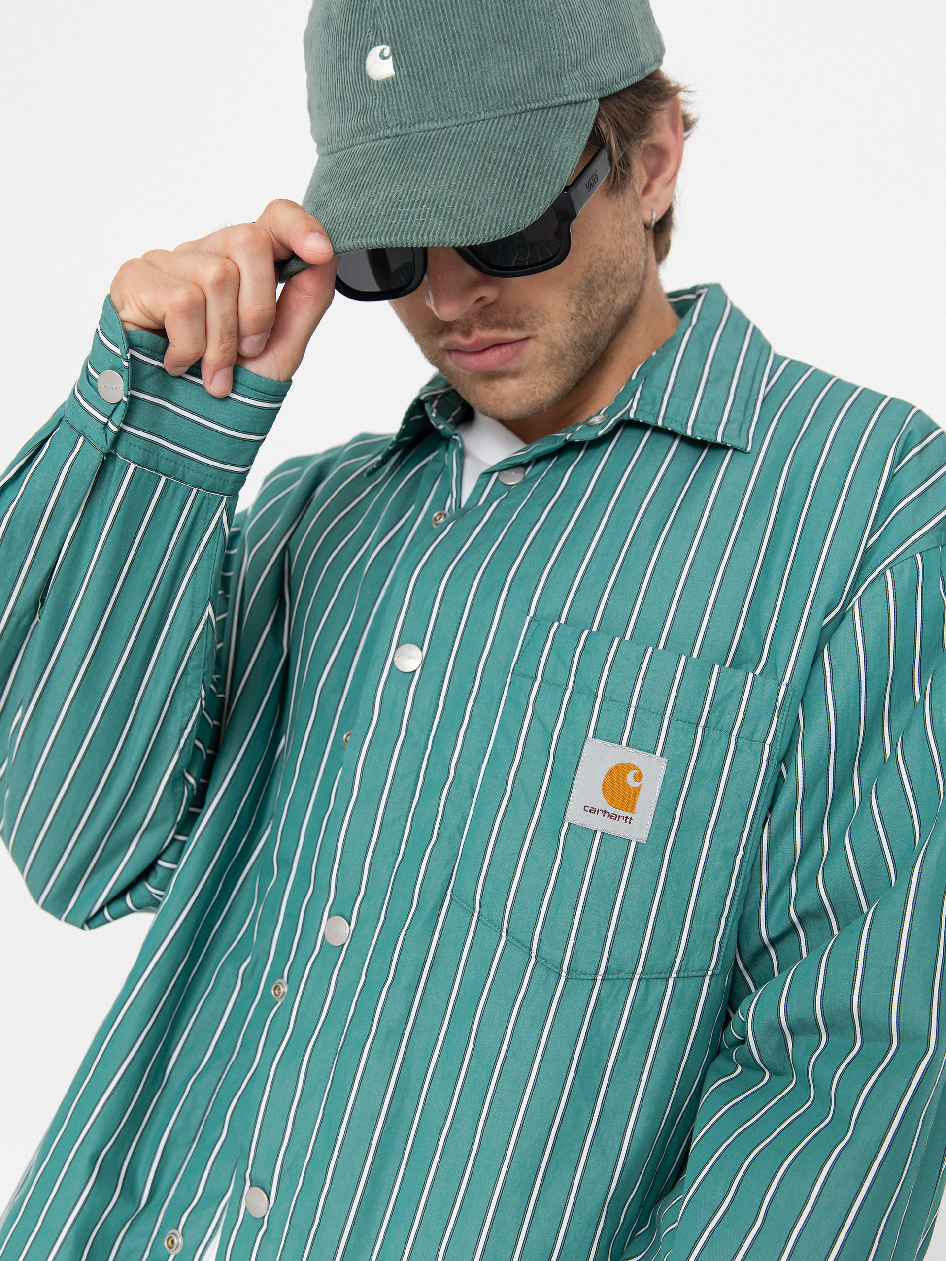Яке Carhartt WIP Grimsby (grimsby stripe/saguaro)