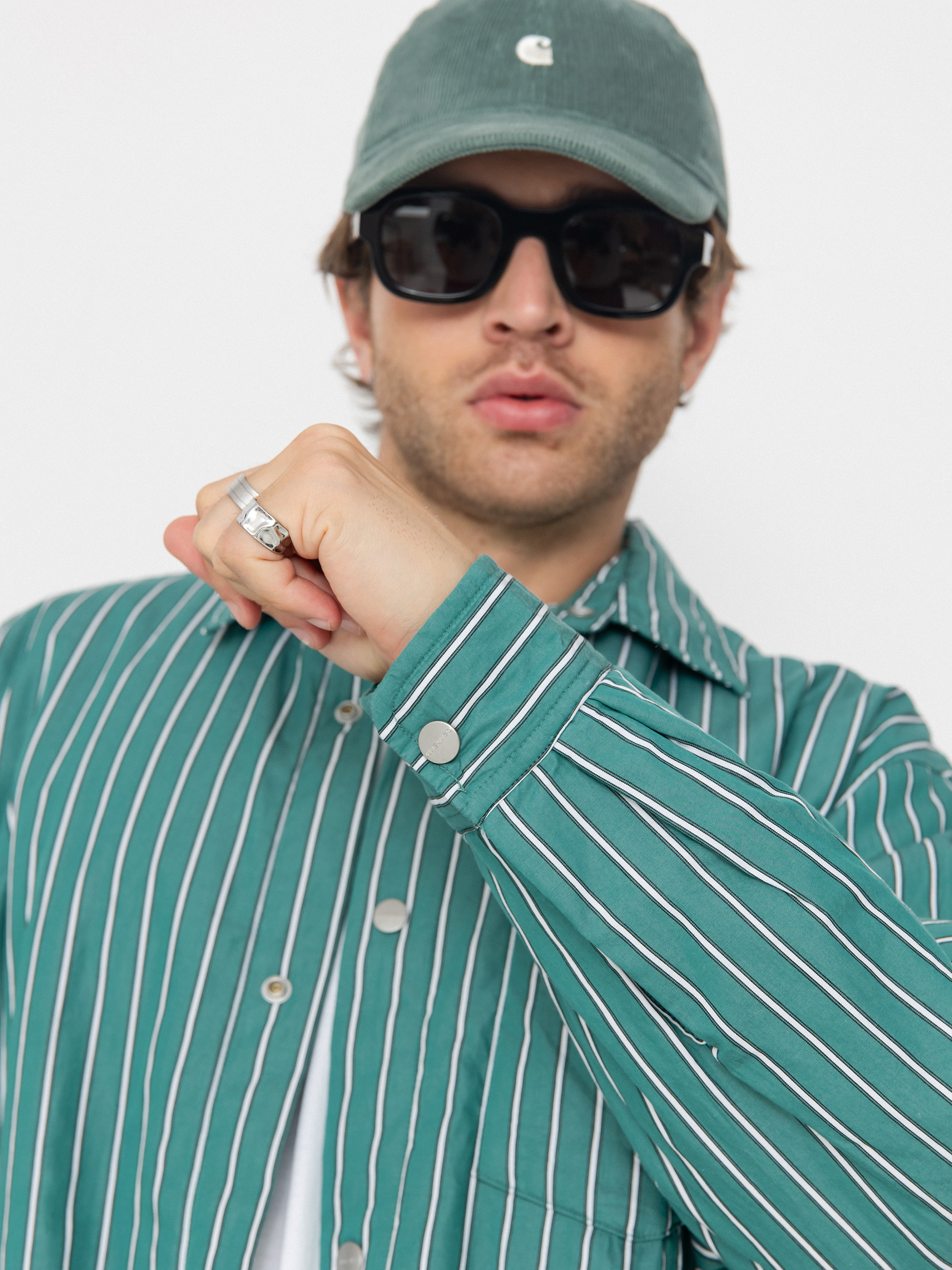 Яке Carhartt WIP Grimsby (grimsby stripe/saguaro)