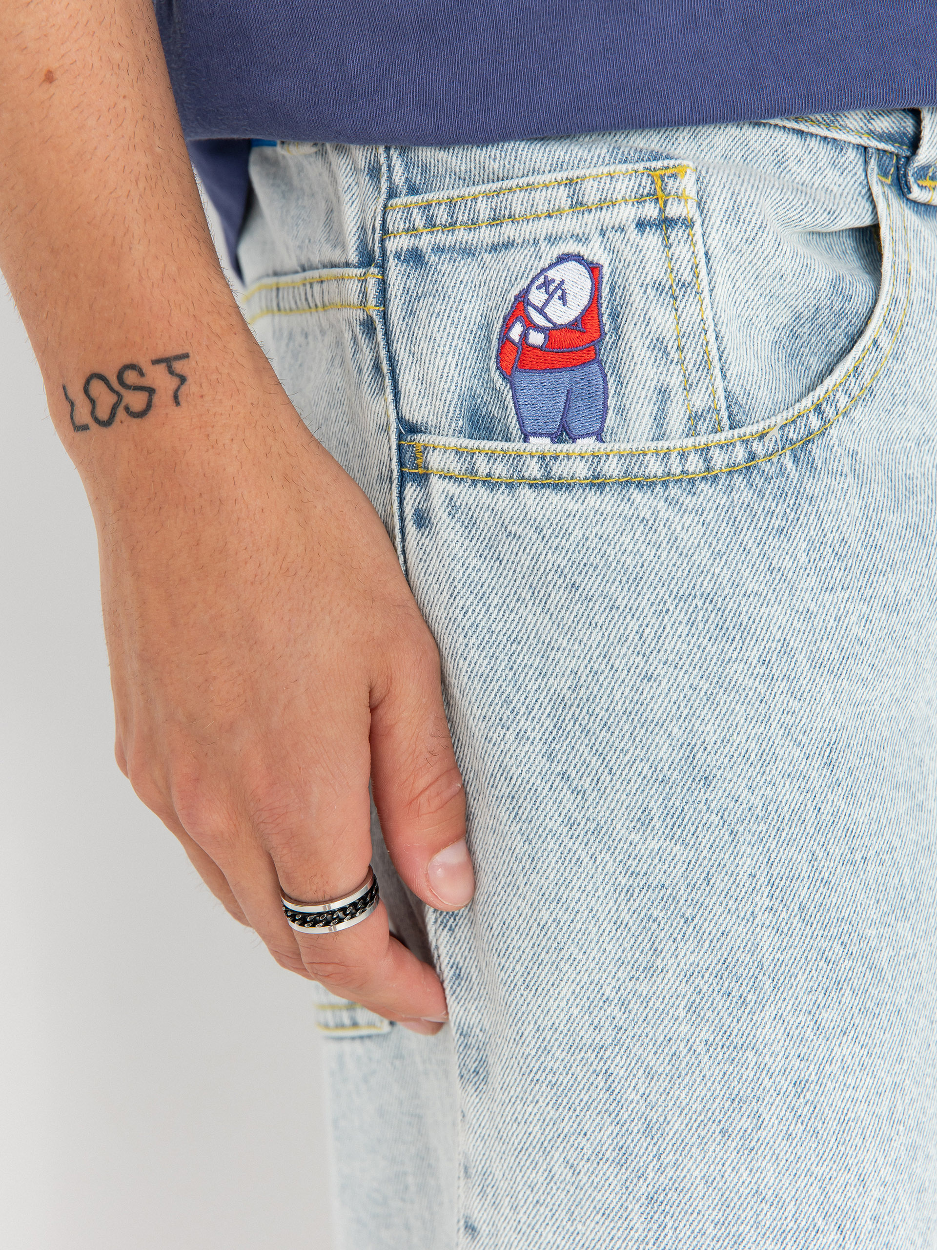 Панталони Polar Skate Big Boy OG Logo (light blue)