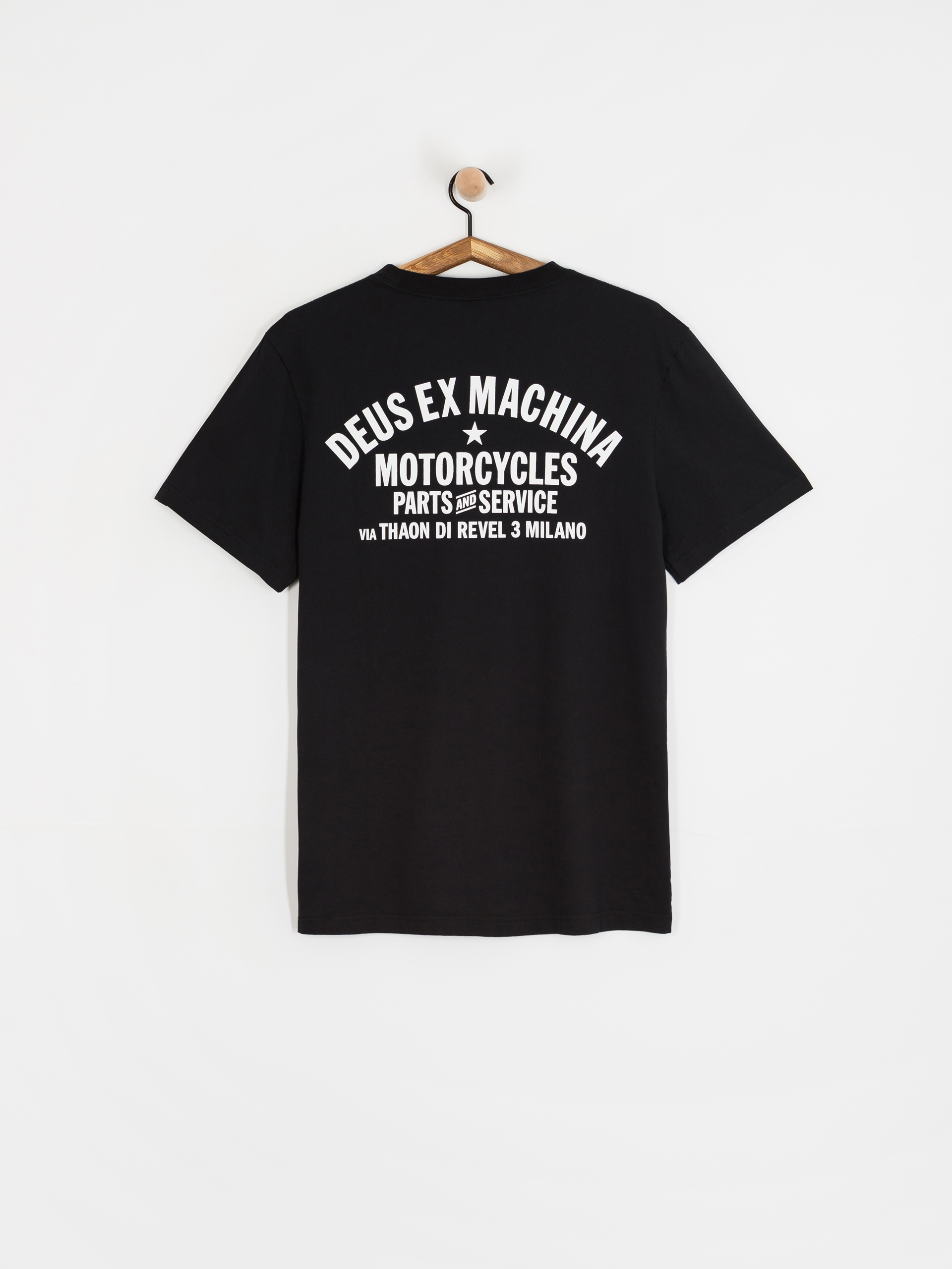 Тениска Deus Ex Machina Milano Address (black)