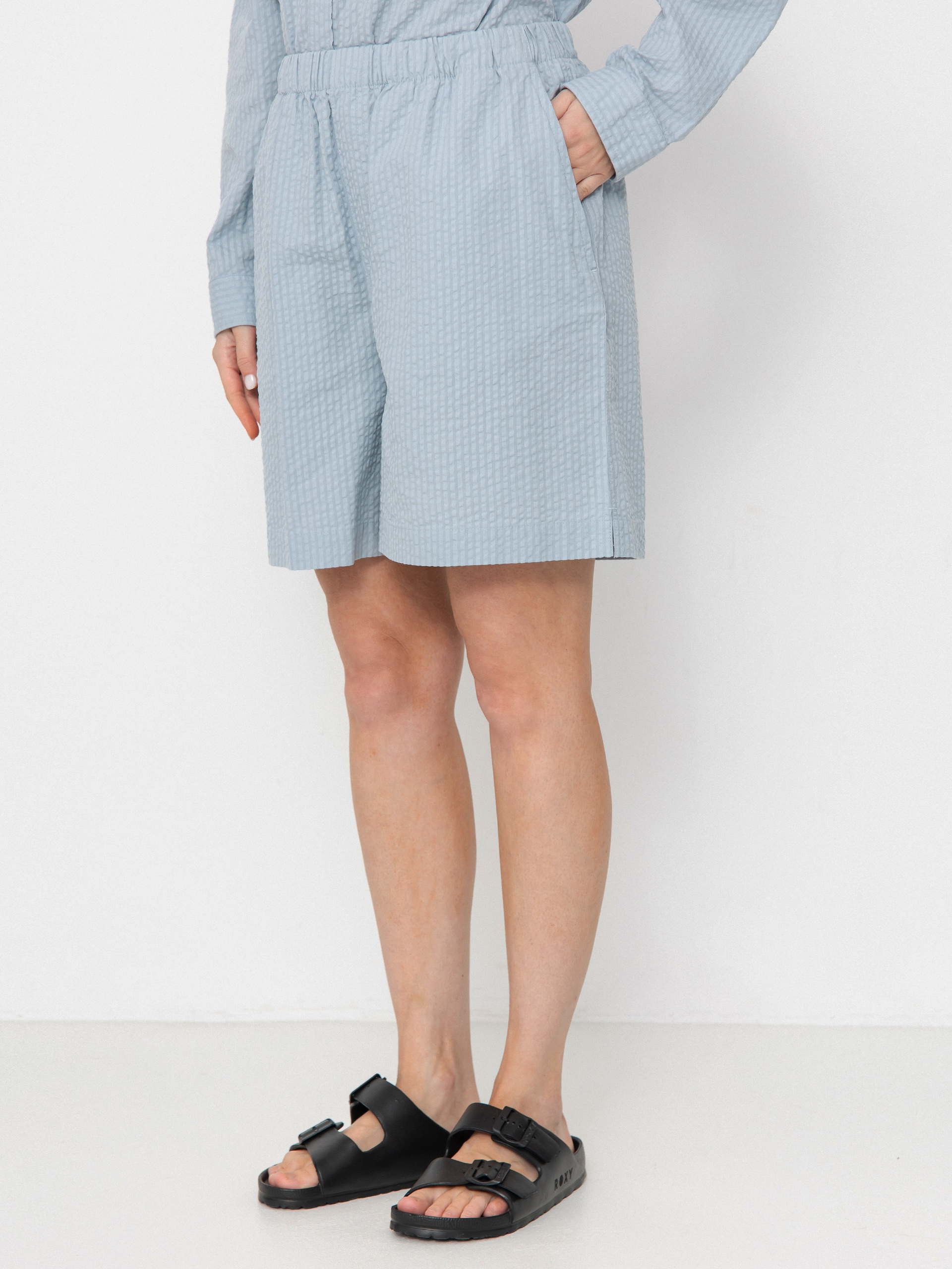 Къси панталони Carhartt WIP Toland Wmn (toland stripe/blue fog)