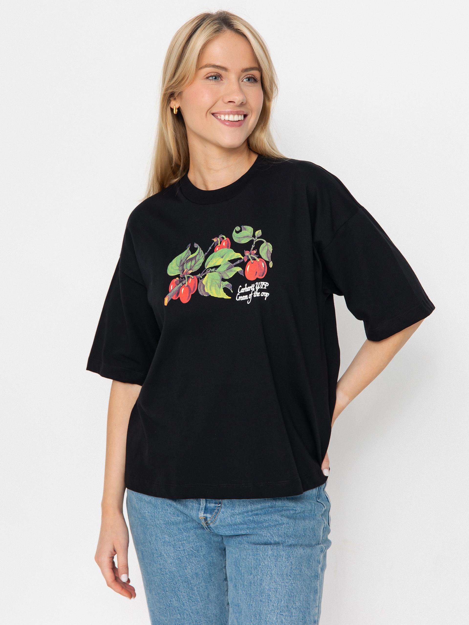 Тениска Carhartt WIP Cream Of The Crop Wmn (black)