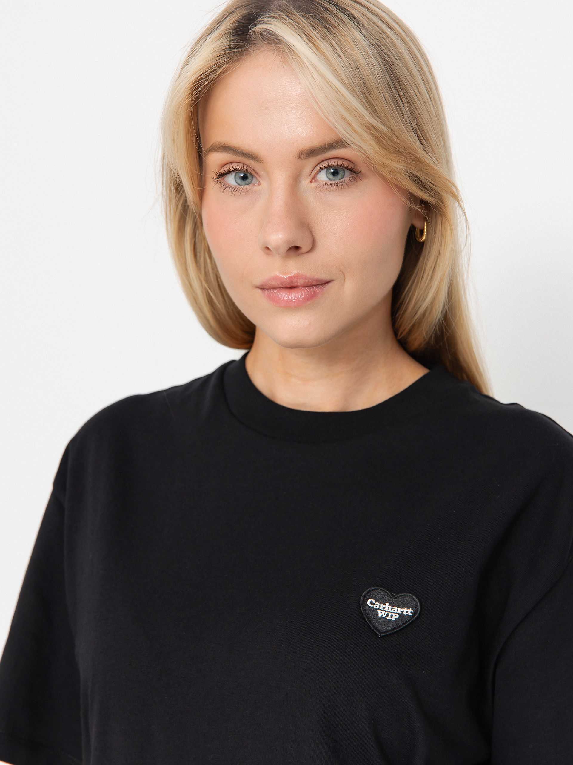 Тениска Carhartt WIP Heart II Hartt Wmn (black)