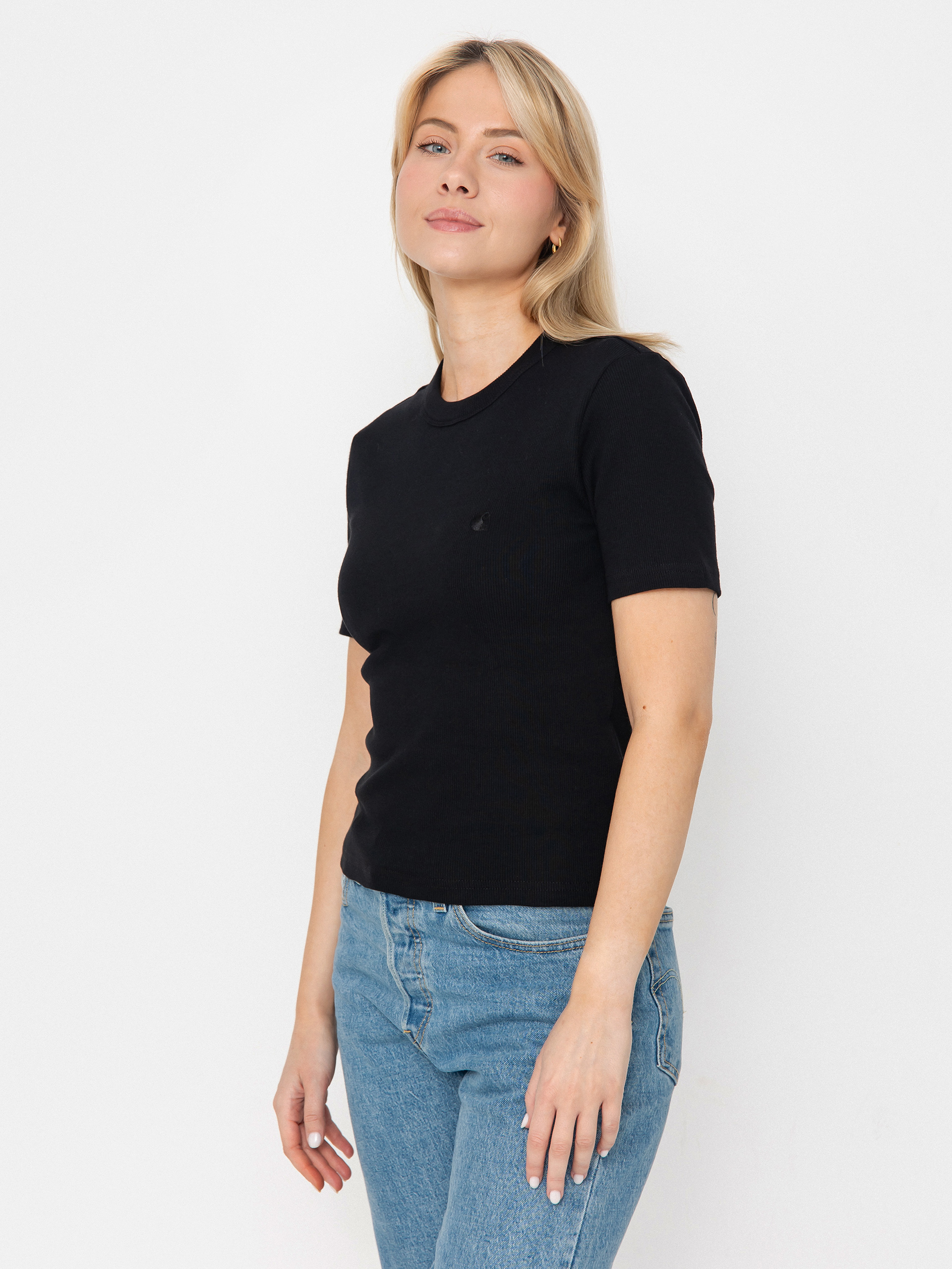 Тениска Carhartt WIP Philipa Wmn (black)