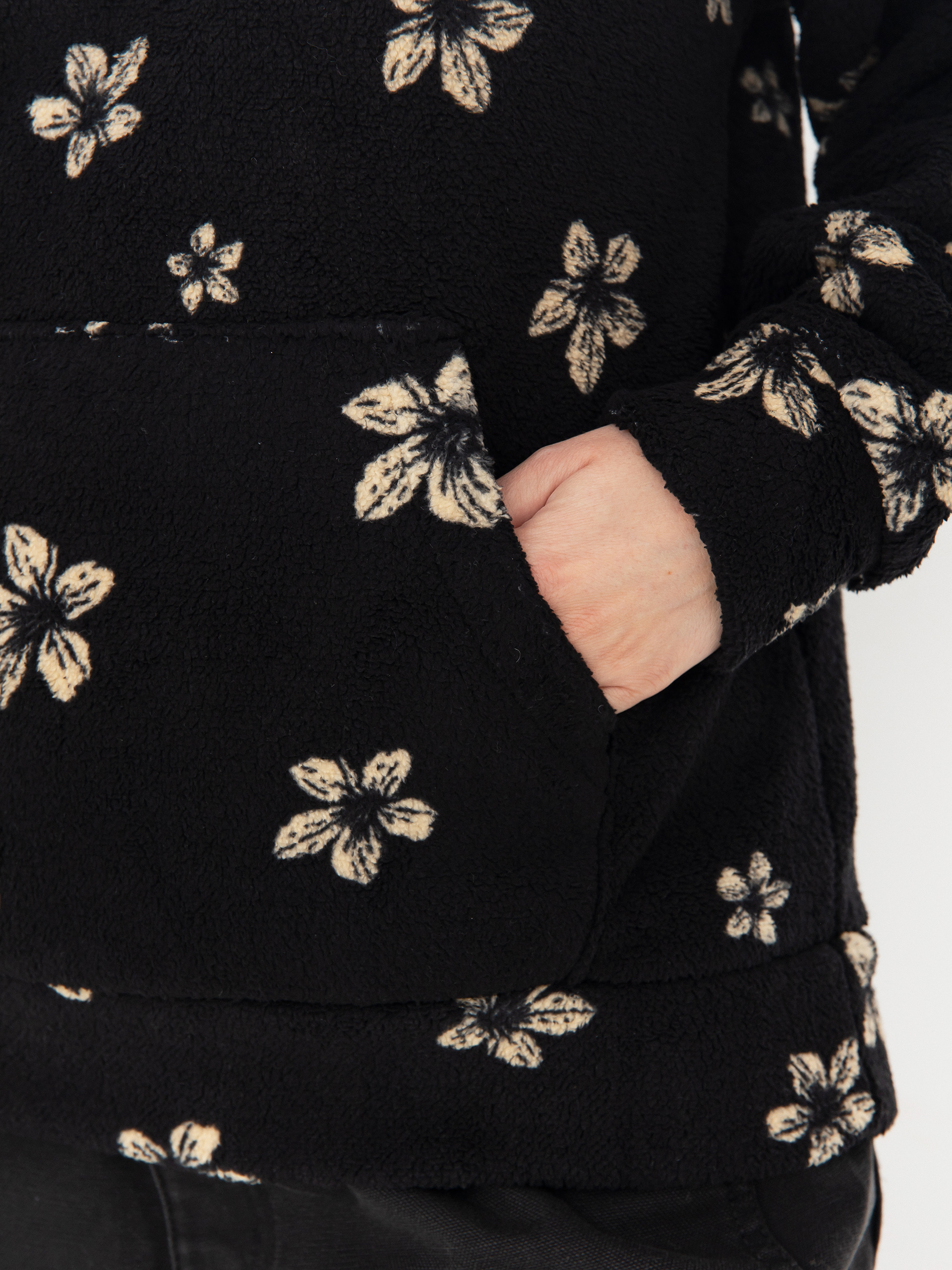 Дамски Поларени суитшърт Roxy Vl Live Out Loud (anthracite sol searcher big)