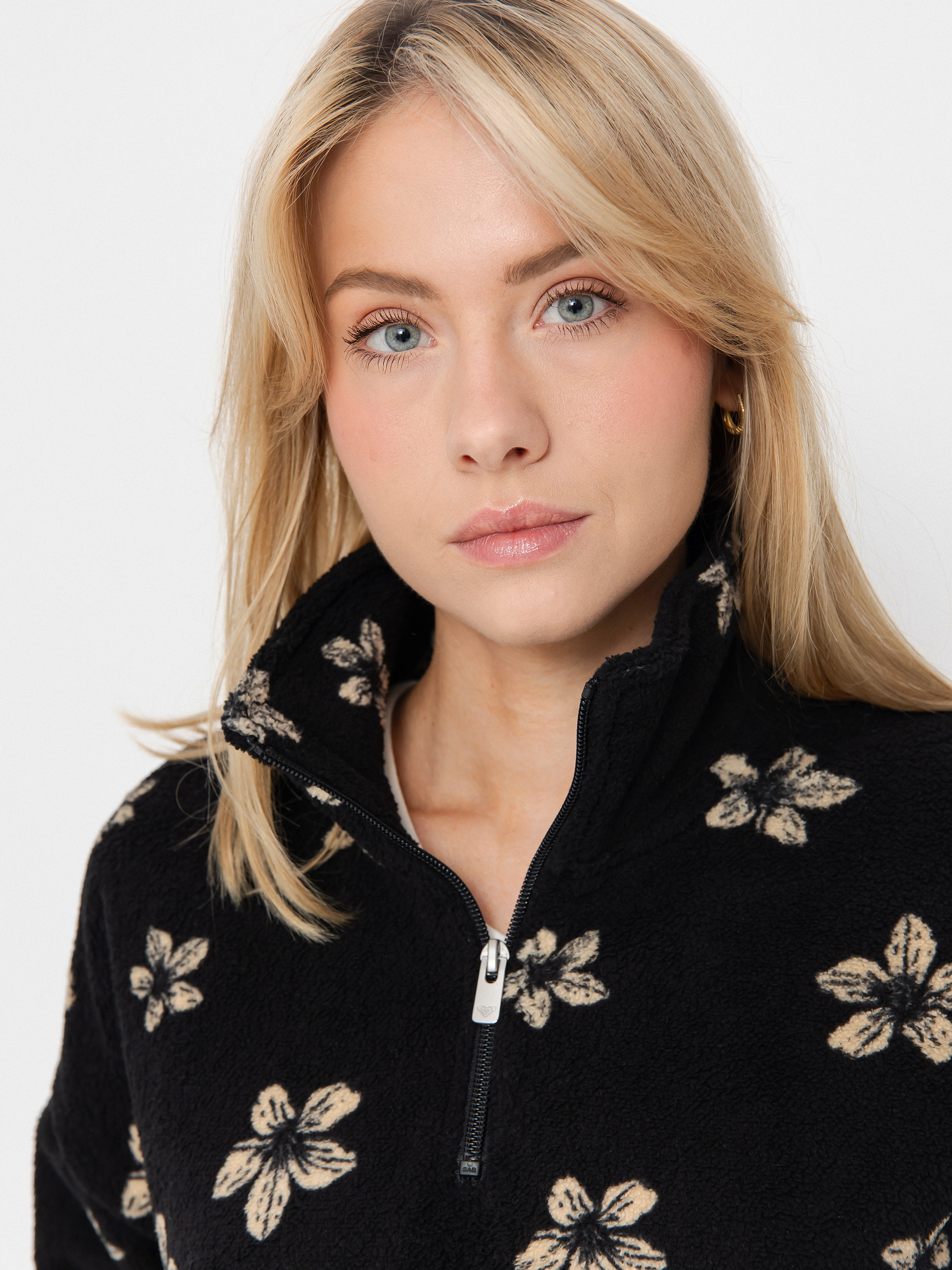 Дамски Поларени суитшърт Roxy Vl Live Out Loud (anthracite sol searcher big)