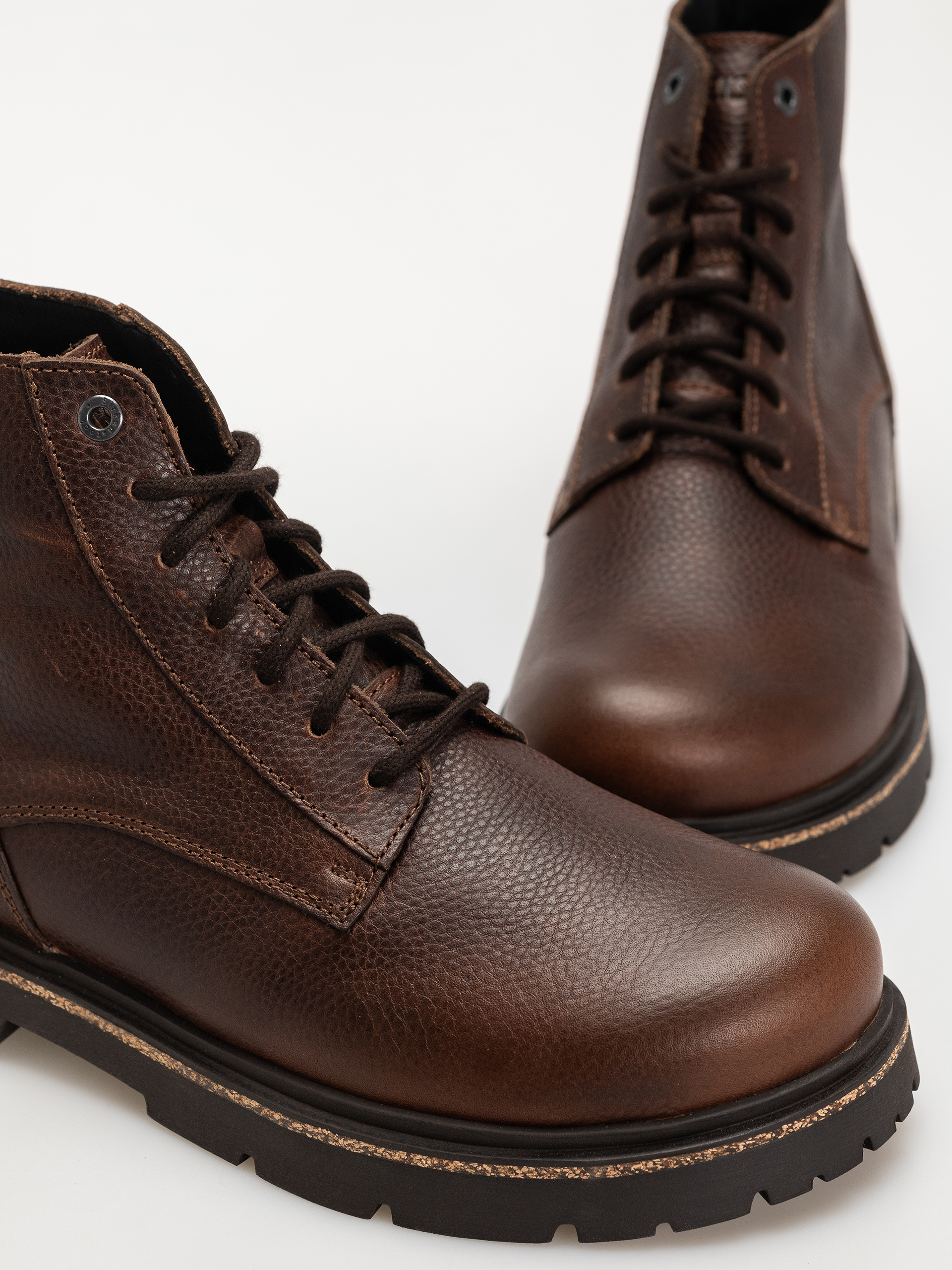 Обувки Birkenstock Highwood Lace Mid Natural Leather Regular (chocolate)