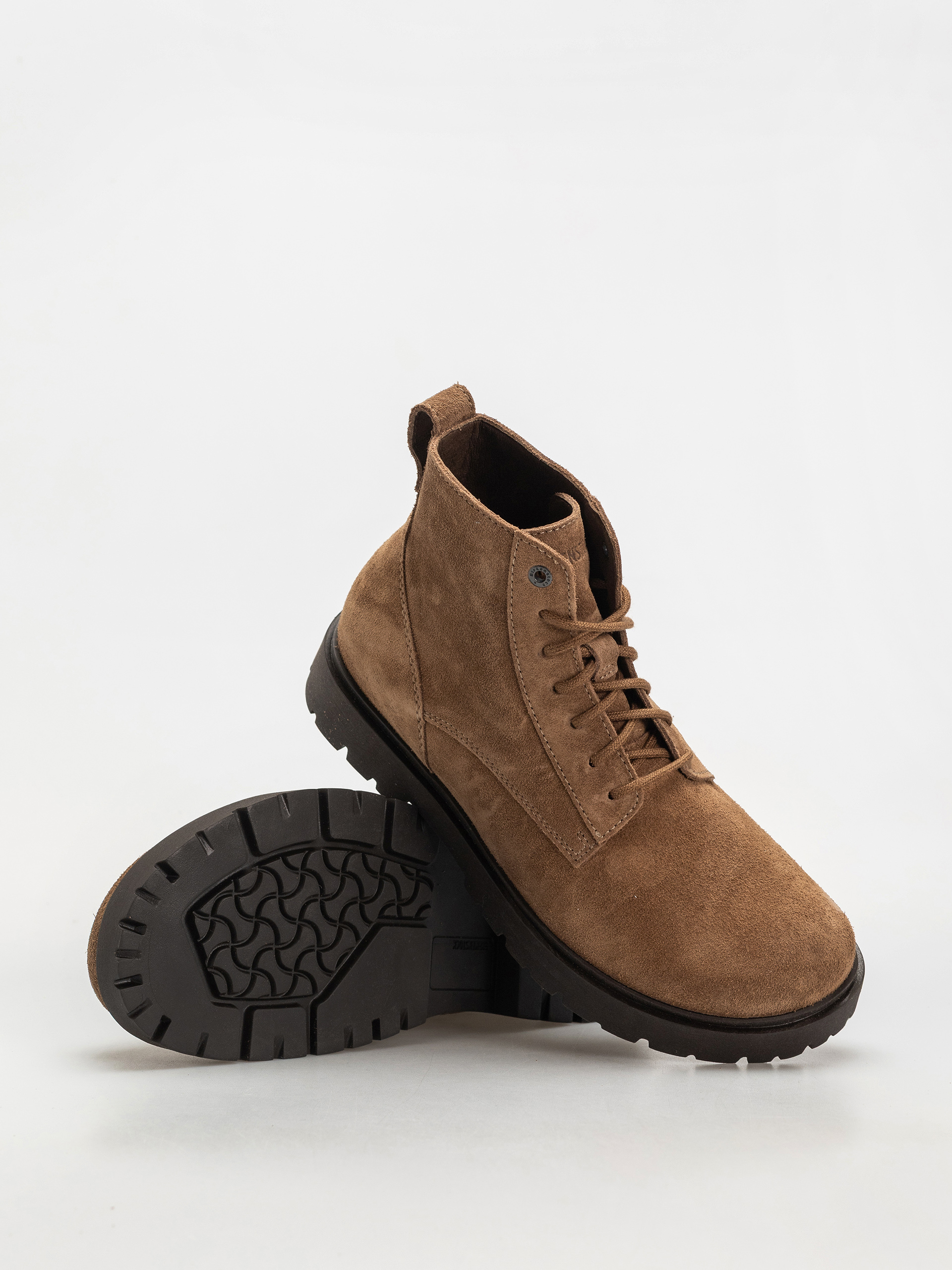 Обувки Birkenstock Highwood Lace Mid Suede Leather Regular (dark tea)