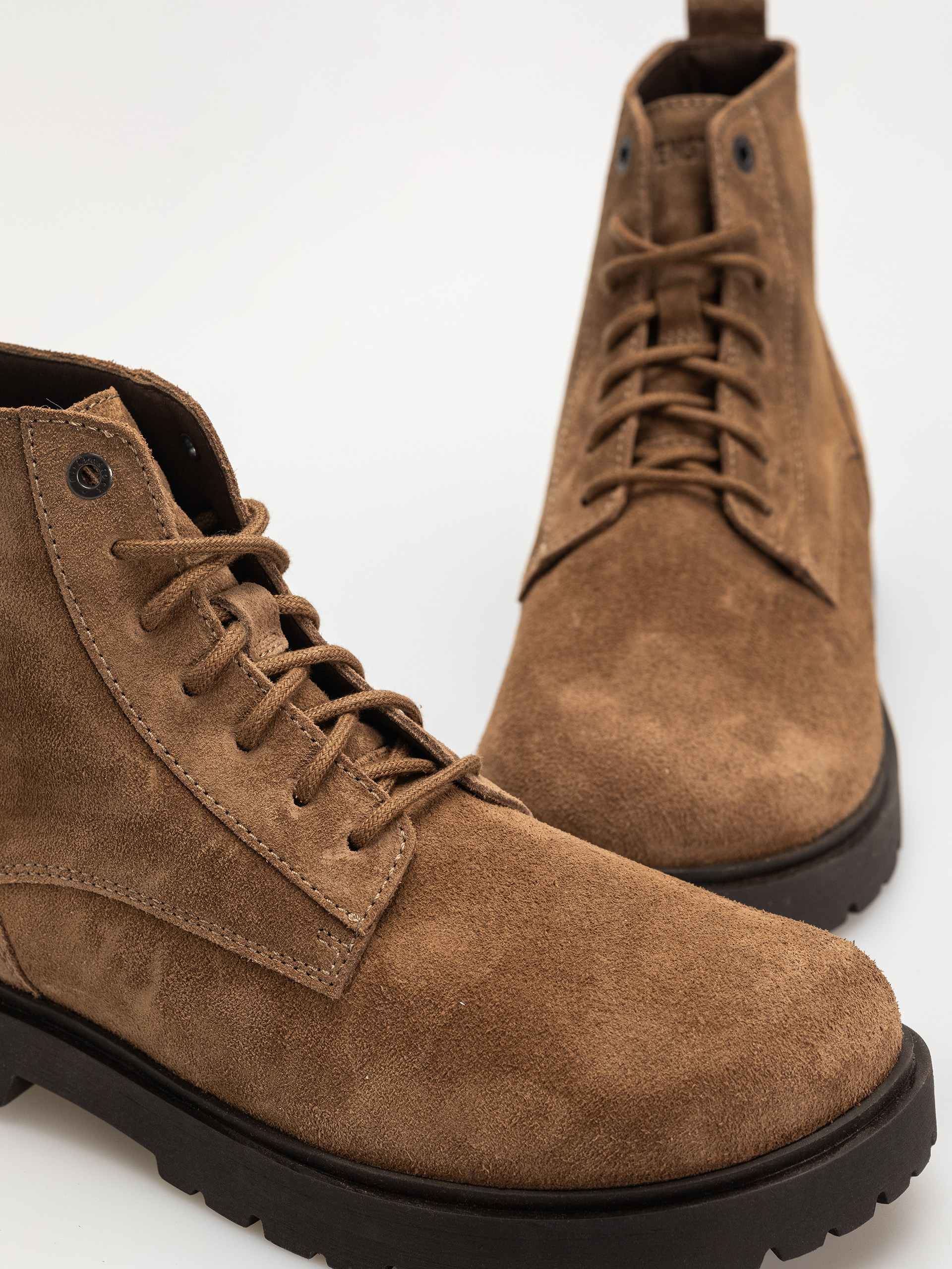 Обувки Birkenstock Highwood Lace Mid Suede Leather Regular (dark tea)