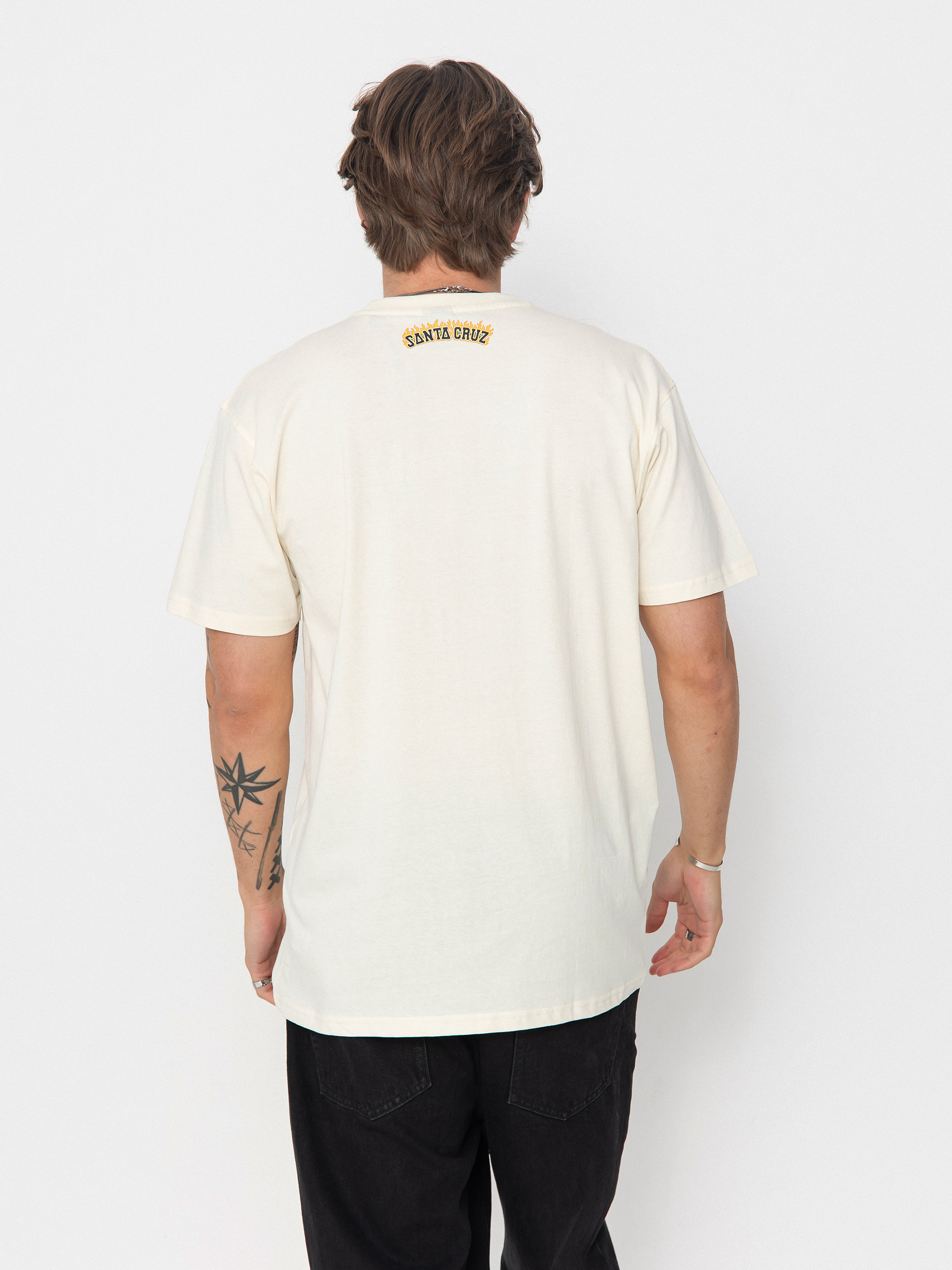 Тениска Santa Cruz Burnt Bone Hand (unbleached cotton)